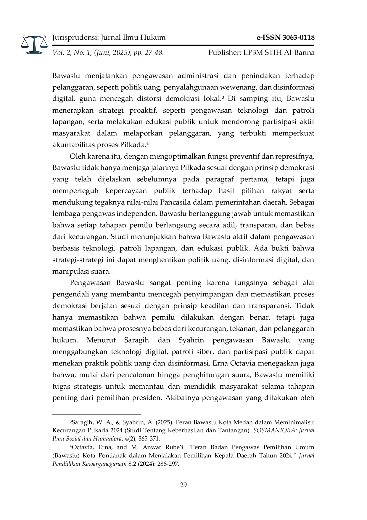 JURIS Peningkatan Kompetensi Digital Pengawas Pemilu melalui Pelatihan Berbasis Simulasi Studi Evaluatif Atas Efektivitas Program Bawaslu