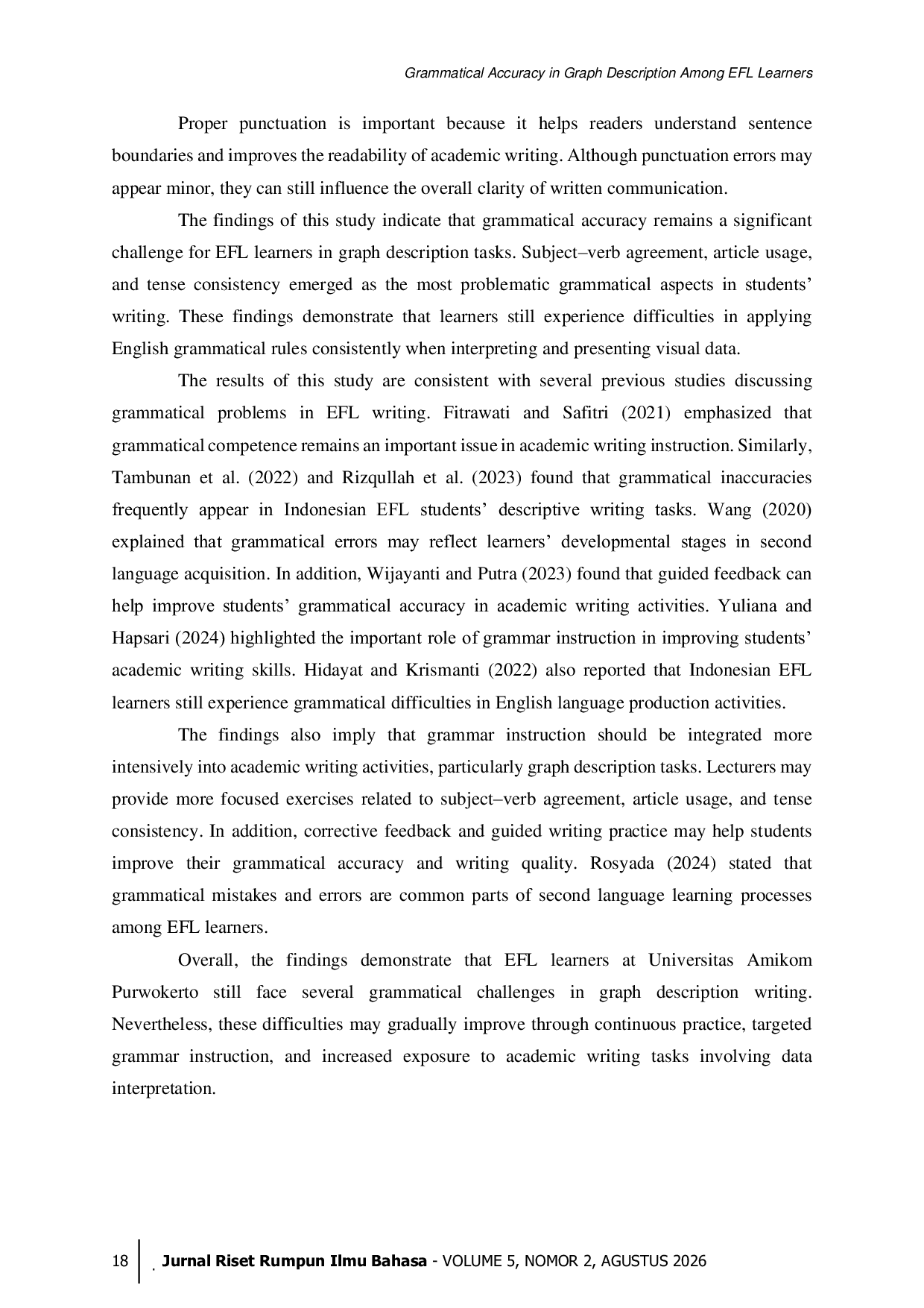 JURIS Grammatical Accuracy in Graph Description Among EFL Learners