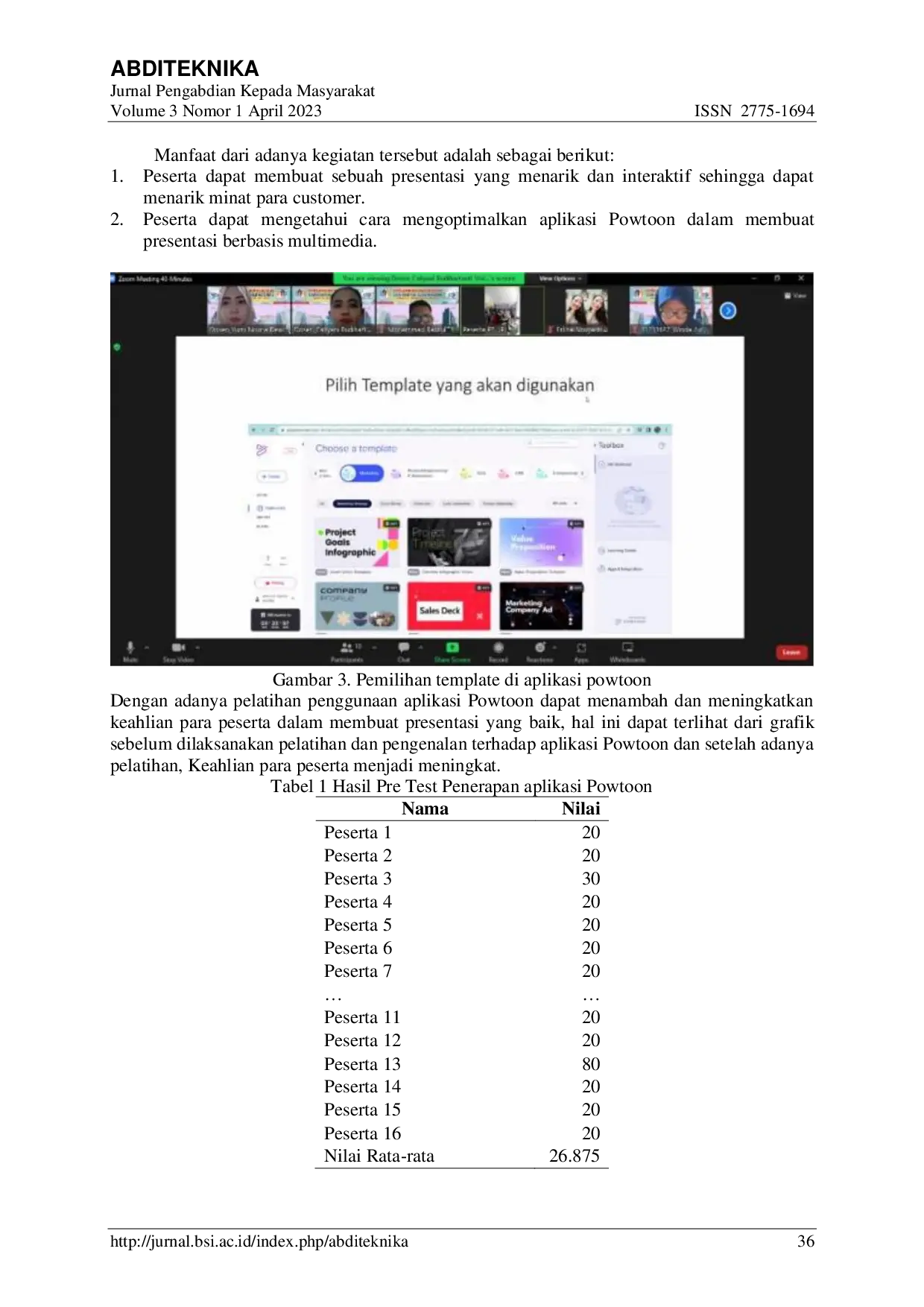 JURIS Optimalisasi Aplikasi Powtoon Sebagai Media Presentasi Interaktif Untuk Meningkatkan Kinerja Pada PT Jaya Persada Indonesia