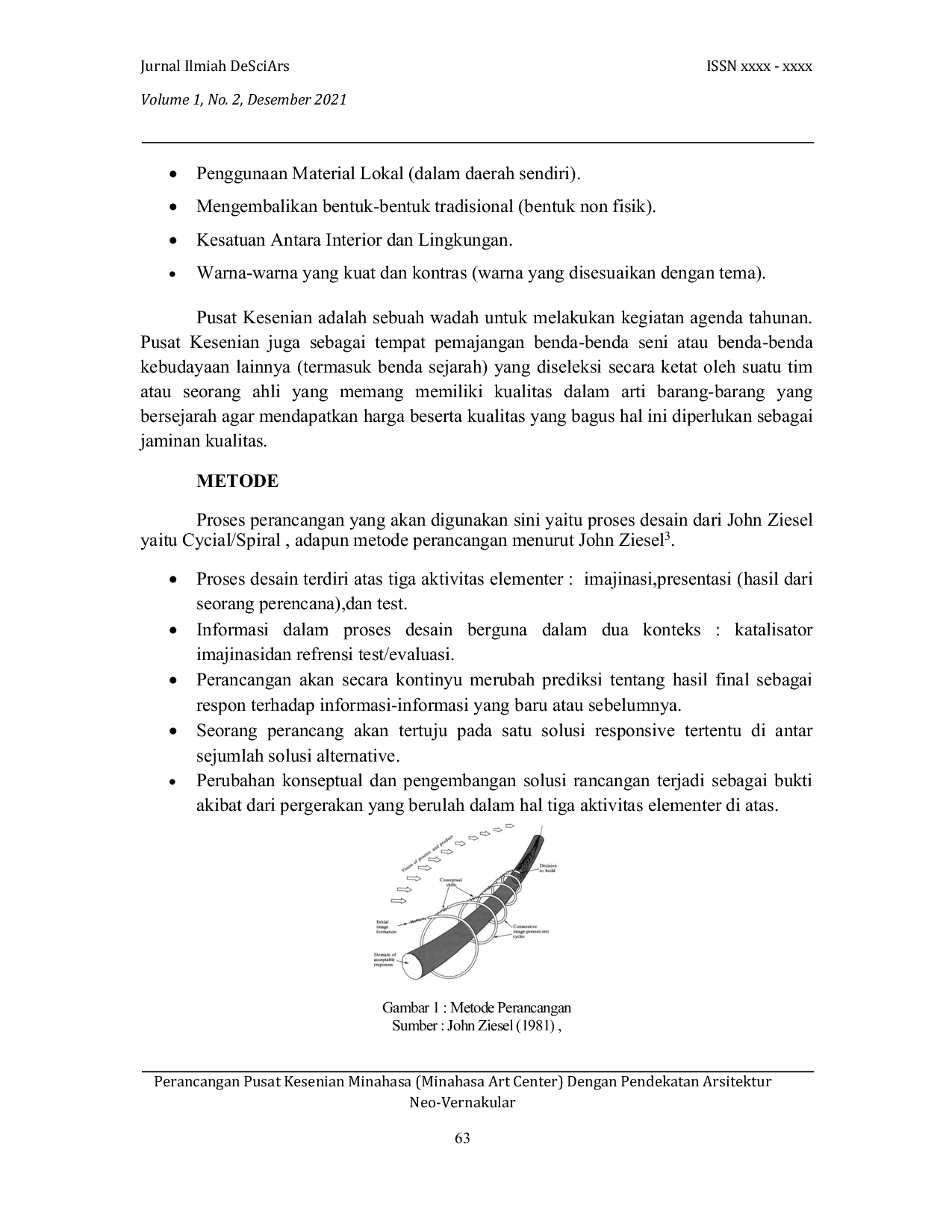 JURIS Pusat Kesenian Minahasa Minahasa Art Center Dengan Pendekatan Arsitektur Neo Vernakular