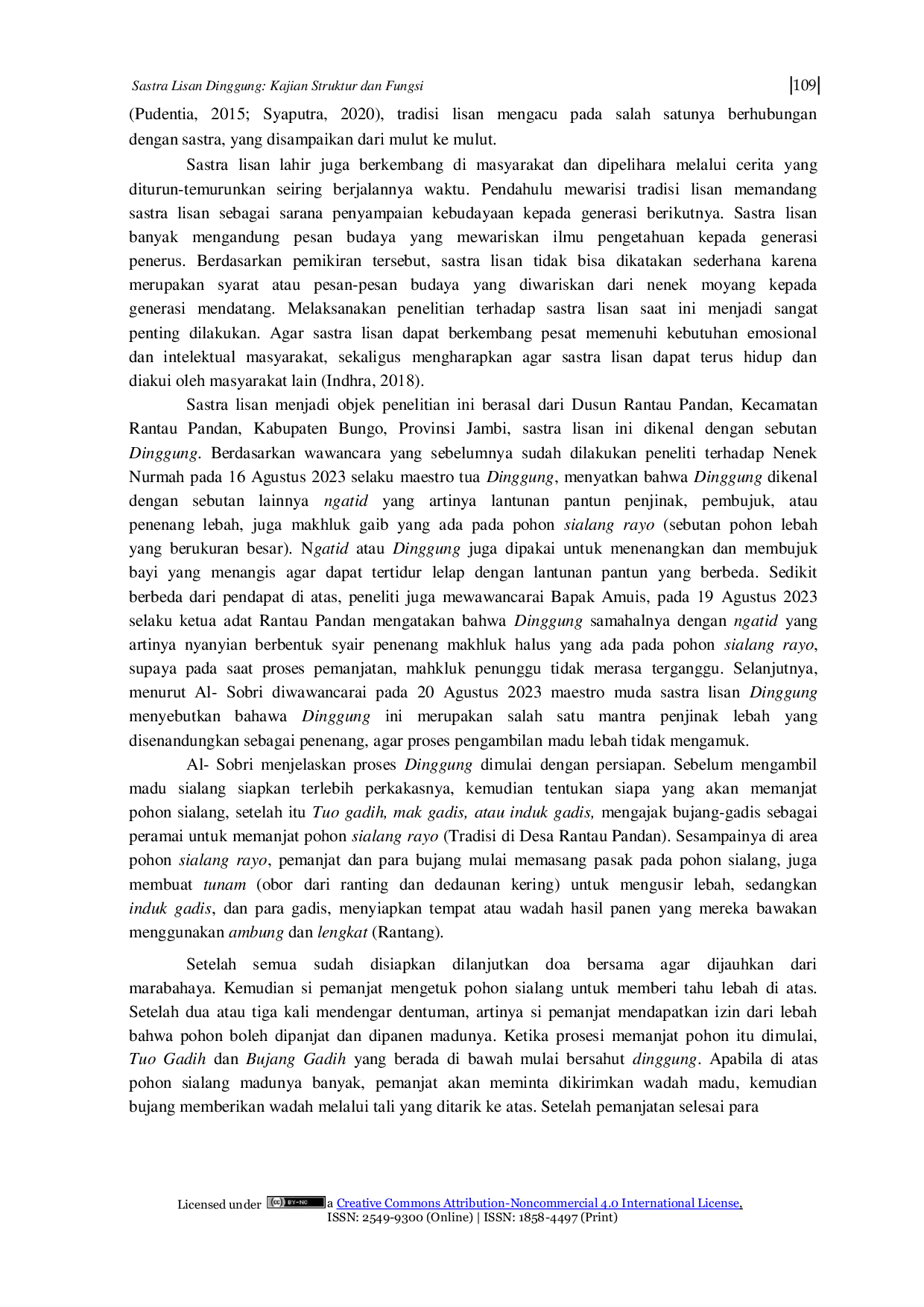 JURIS Sastra Lisan Sastra Lisan Dinggung Kajian Struktur dan Fungsi