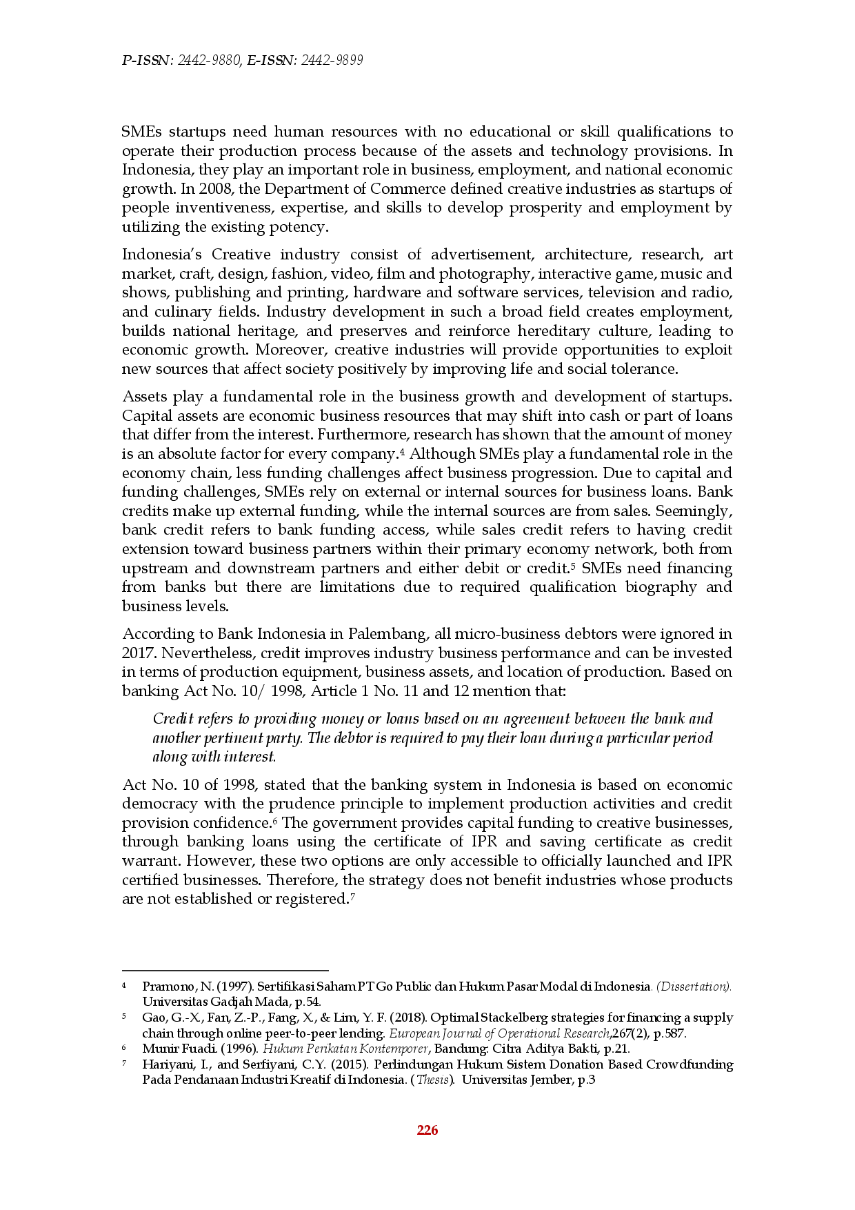 juris Crowdfunding Based Fiduciary Warrant in Providing Capital Loans for Small and Medium Enterprises