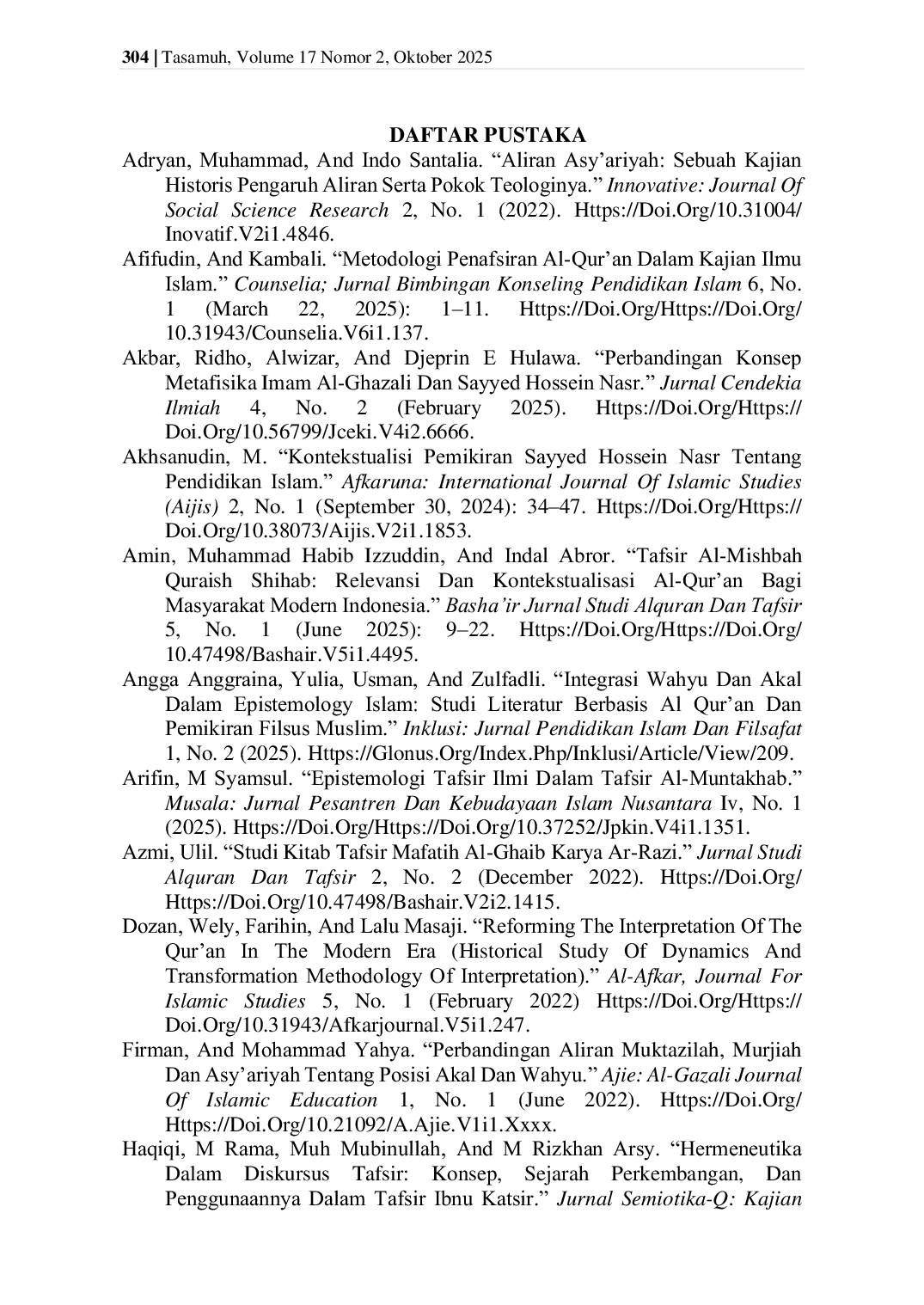 JURIS Epistemologi Al Qur an Studi Atas Integrasi Wahyu Dan Akal Dalam Tafsir Kontemporer