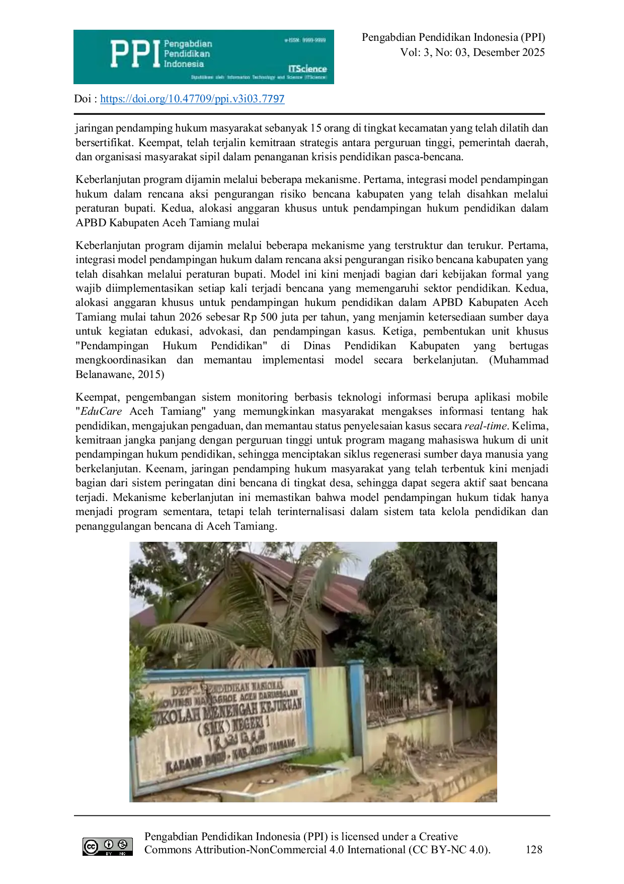 JURIS Perbaikan Akses Pendidikan Pasca Banjir Model Pendampingan Hukum untuk Anak Sekolah di Aceh Tamiang