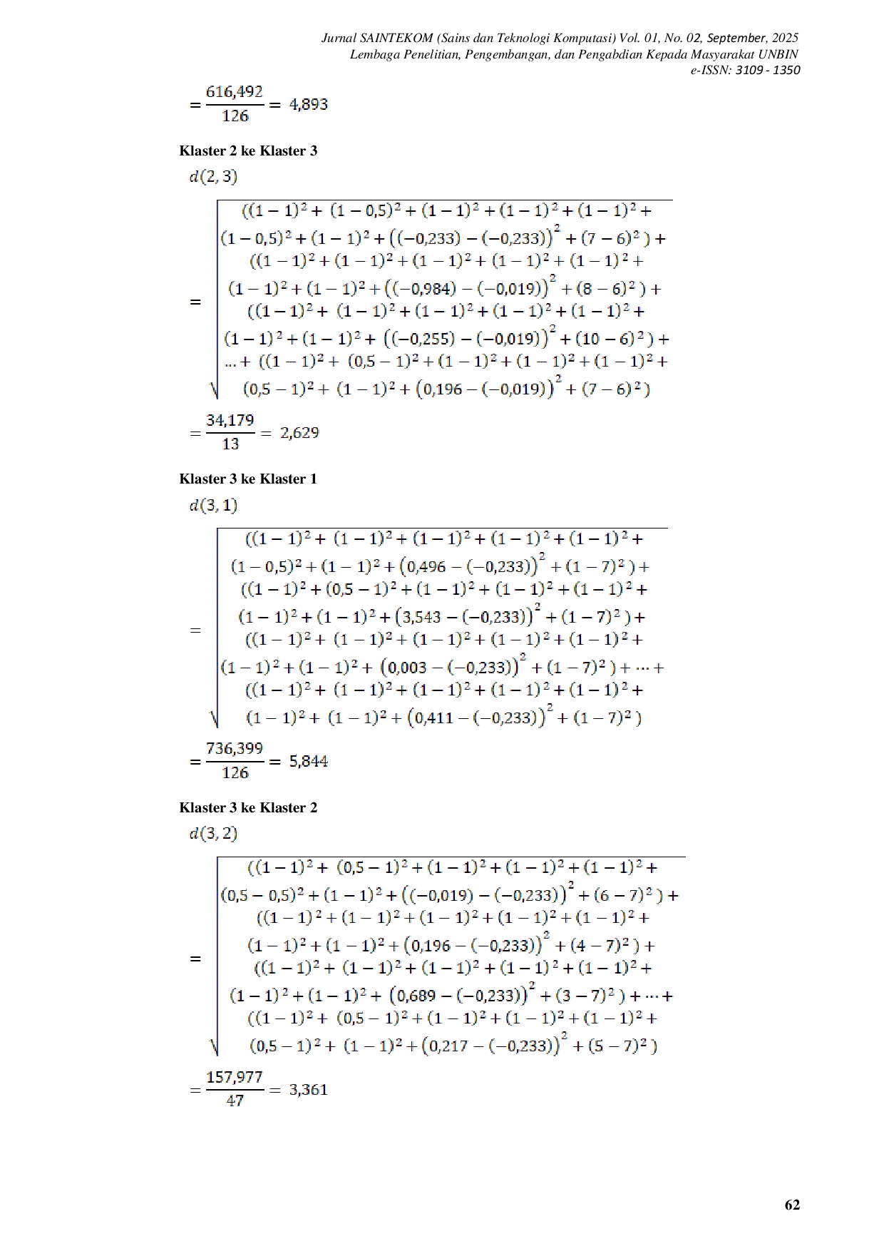 JURIS Penerapan Metode K Means pada Pemetaan Persebaran Penyakit Diabetes untuk Rekomendasi Prioritas Pemberian Penyuluhan