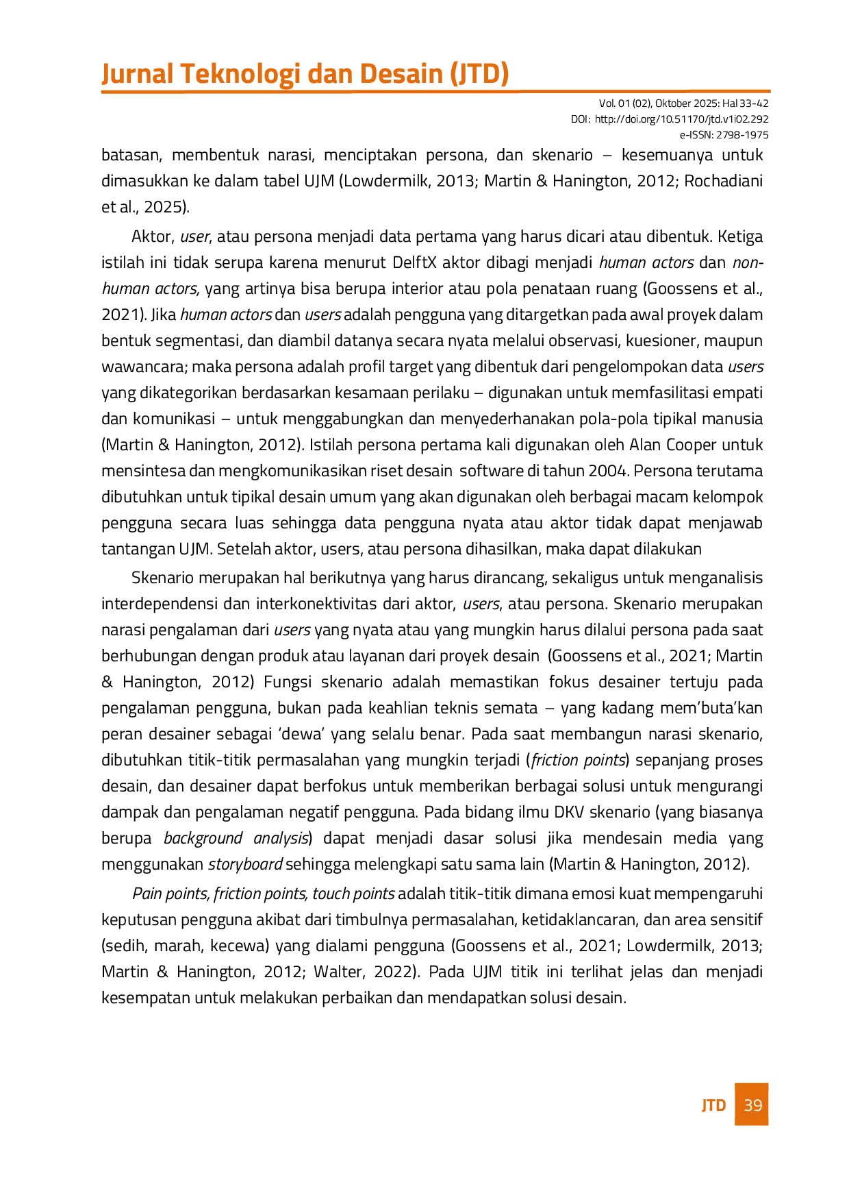 JURIS Perkembangan Perspektif Pengguna dalam Pengambilan Keputusan Desain