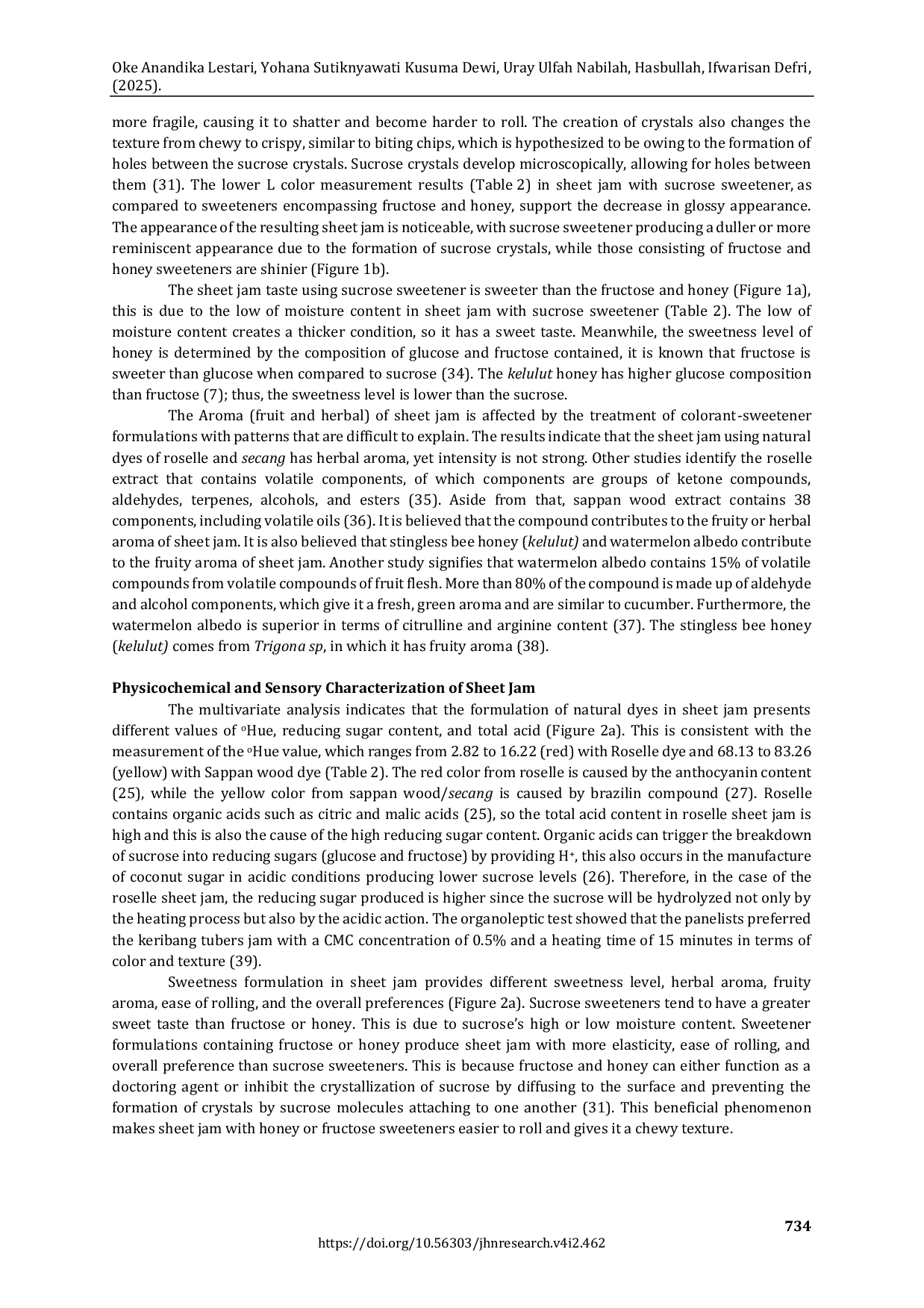 JURIS Imitation watermelon sheet jam made from watermelon albedo with natural coloring from roselle petals Hibiscus sabdariffa L and sappan wood Caesalpinia sappan L