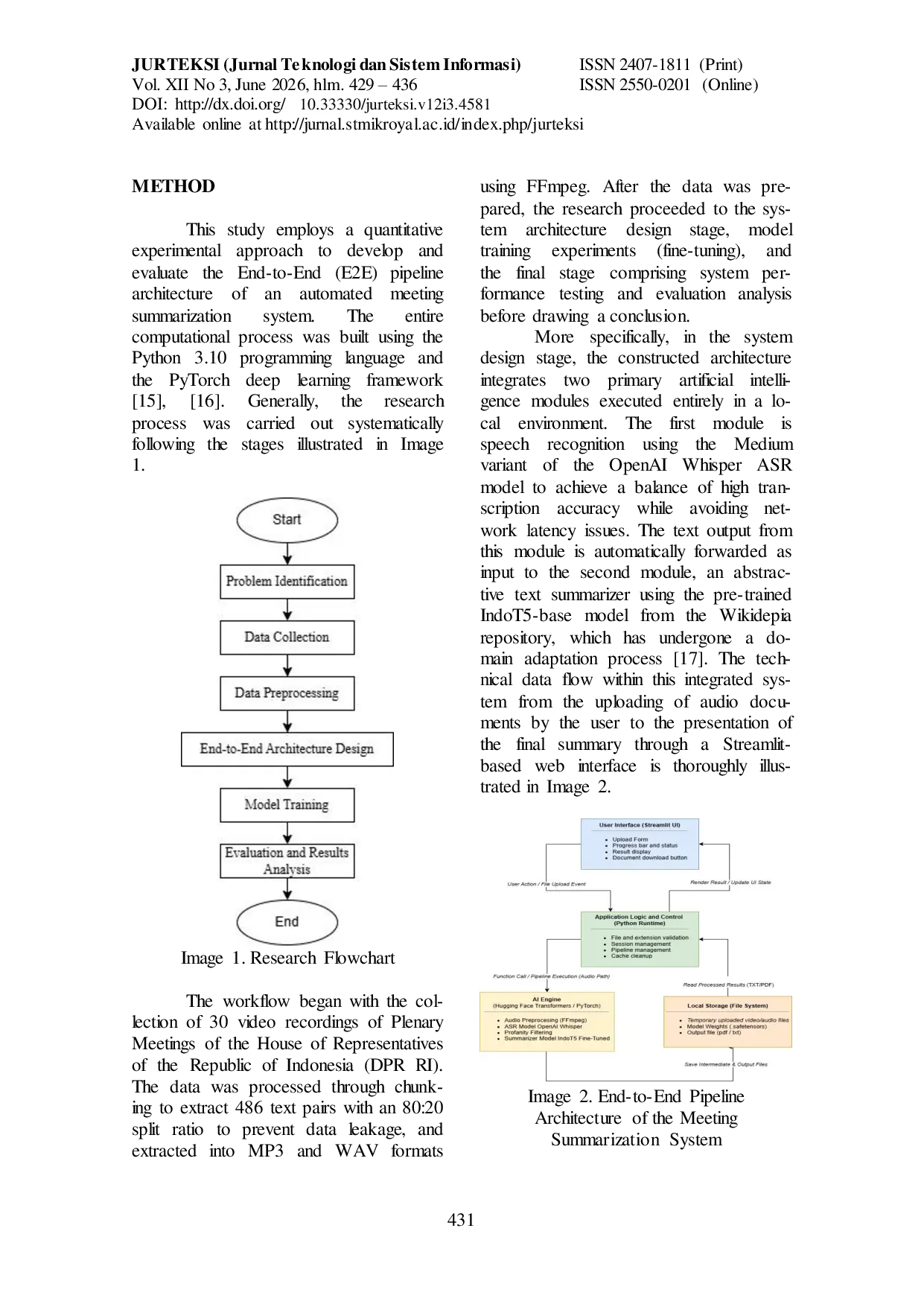 JURIS Performance Evaluation of Automated Meeting Summarization Based on OpenAI Whisper and Indot5 Fine Tuning