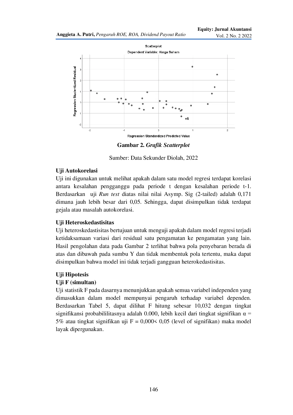 JURIS Pengaruh ROE ROA Dividend Payout Ratio terhadap Harga Saham pada Perusahaan Perbankan yang Terdaftar di Bursa Efek Indonesia