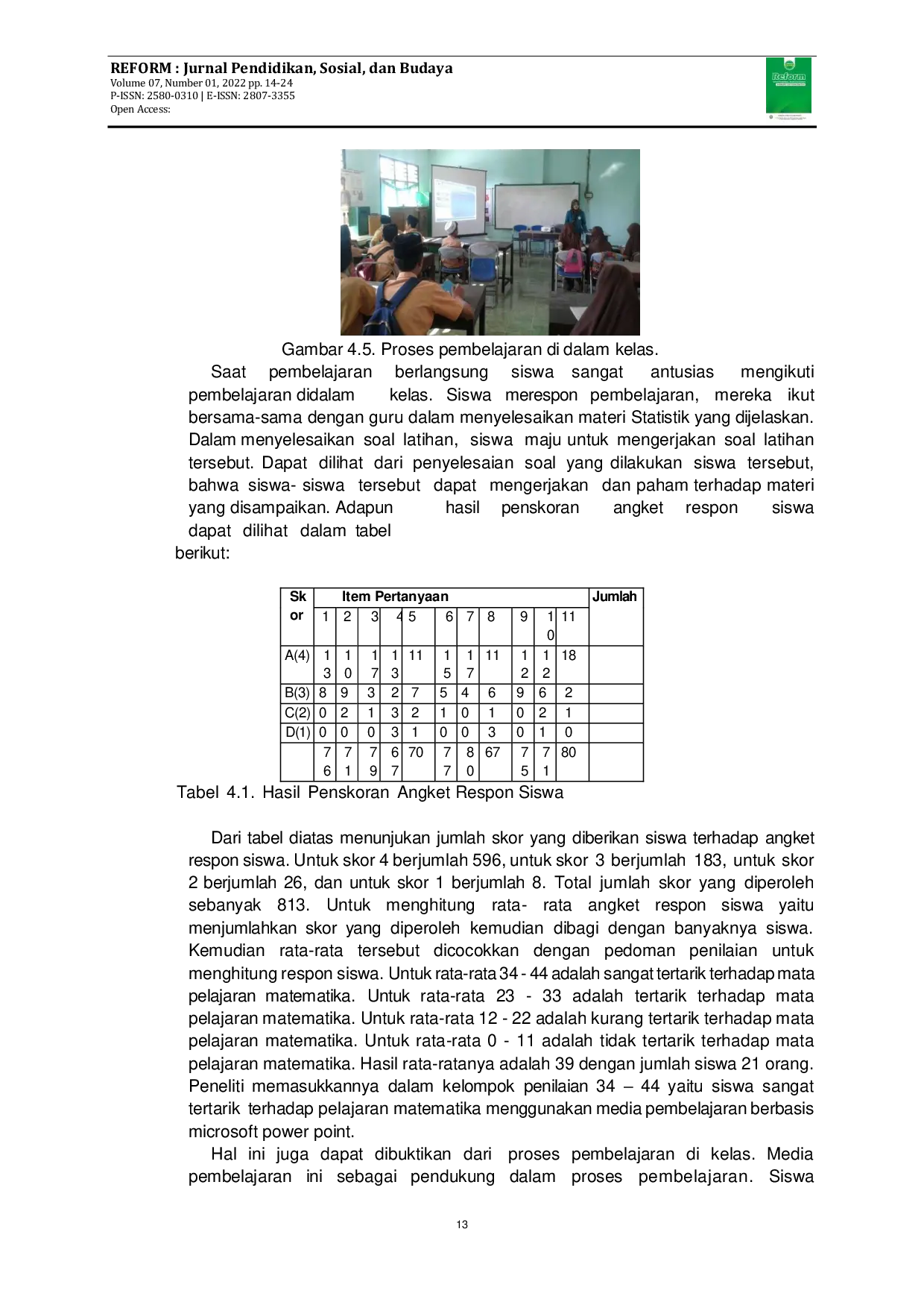 JURIS Pengembangan Media Pembelajaran Interaktif Berbasis Microsoft Power Point pada Pembelajaran Matematika Materi Pokok Statistik di Mts Manhalul Ma arif Darek pada Tahun Ajaran 2020 2021