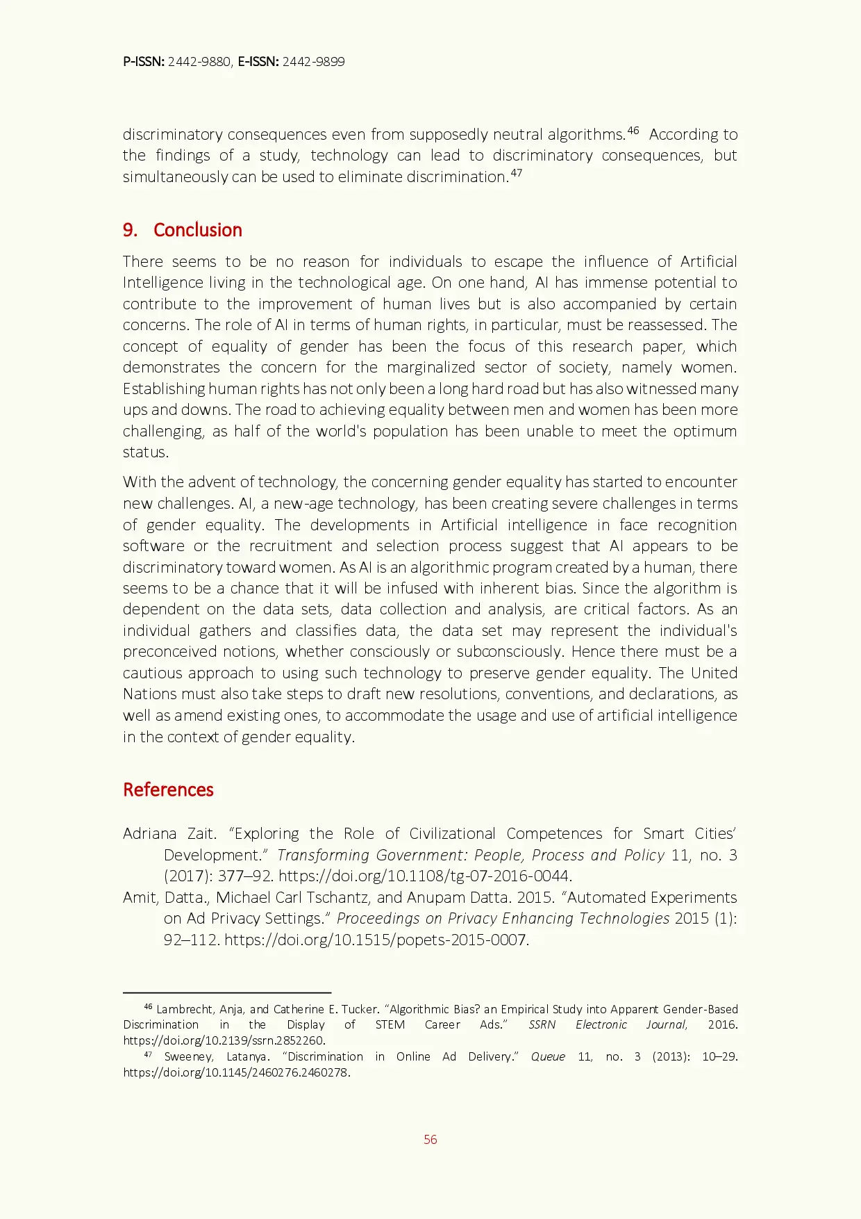 juris Gender Bias and Artificial Intelligence A Challenge within the Periphery of Human Rights