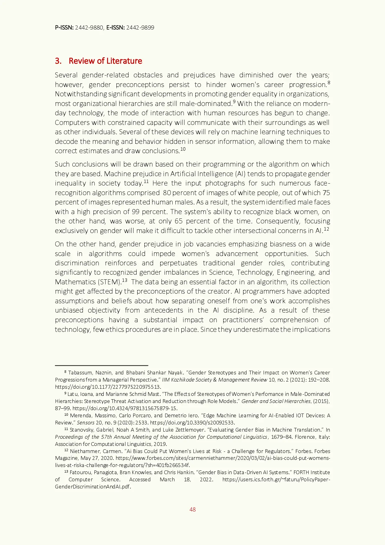 juris Gender Bias and Artificial Intelligence A Challenge within the Periphery of Human Rights