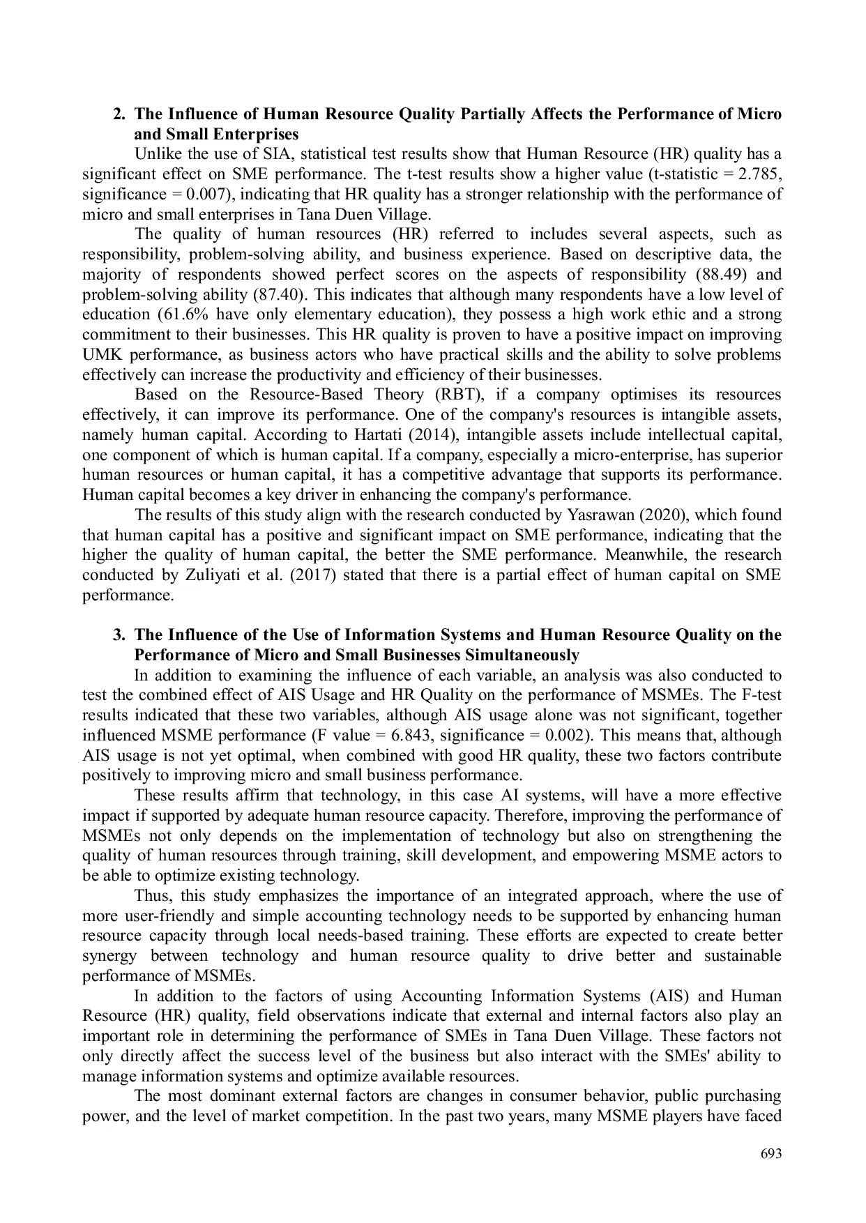 JURIS The Influence Of Accounting Information System Usage And Human Resource Quality On The Performance Of Micro And Small Enterprises In Tana Duen Village