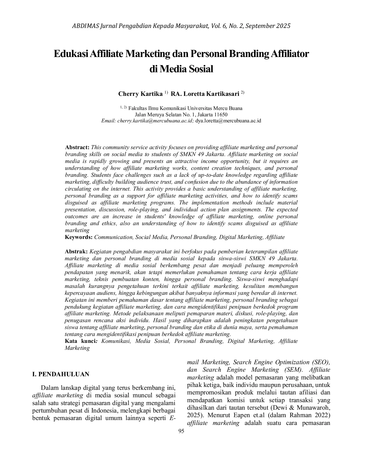 JURIS Edukasi Affiliate Marketing dan Personal Branding Affiliator di Media Sosial