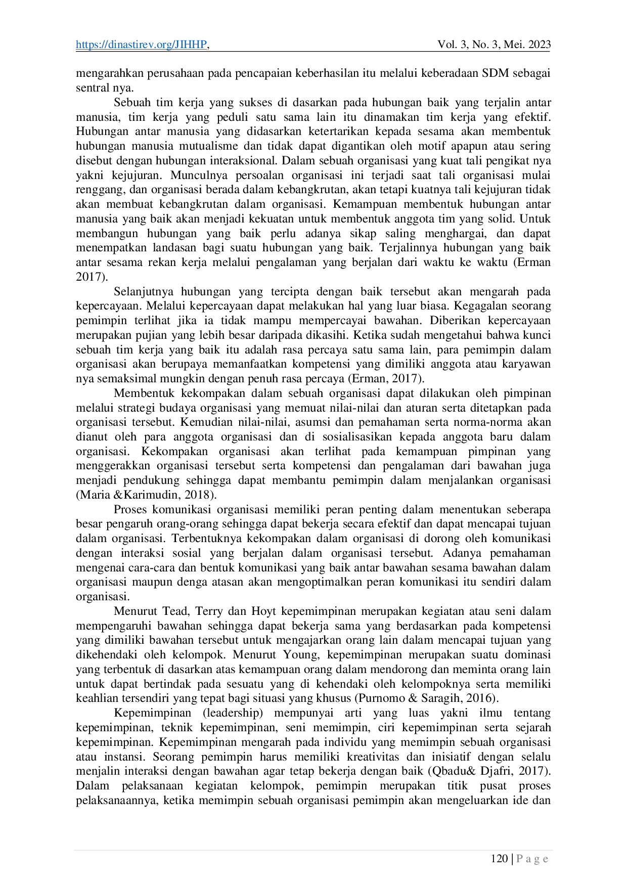 juris Strategi Pemimpin dalam Memperkuat Kekompakan Karyawan pada Budiman Swalayan Padang Air Tawar