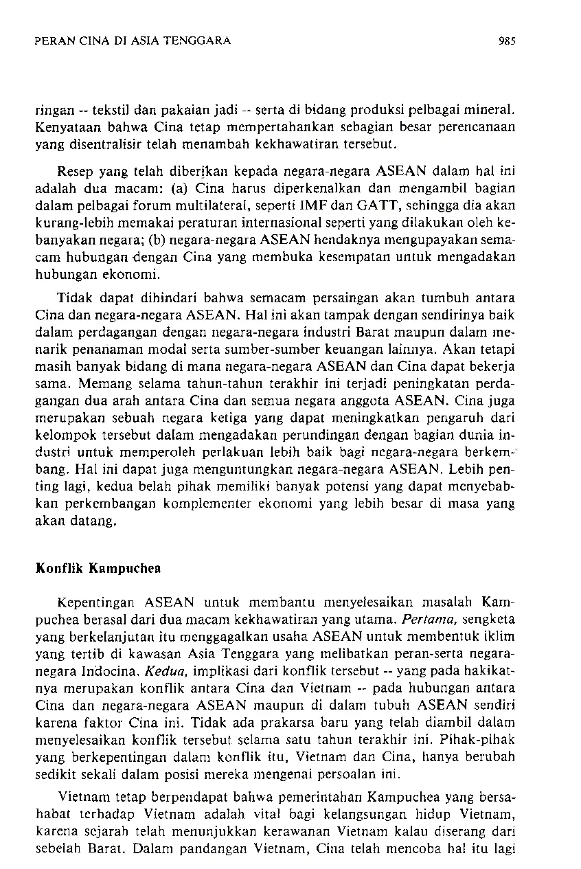 JURIS Peranan Cina di Asia Tenggara