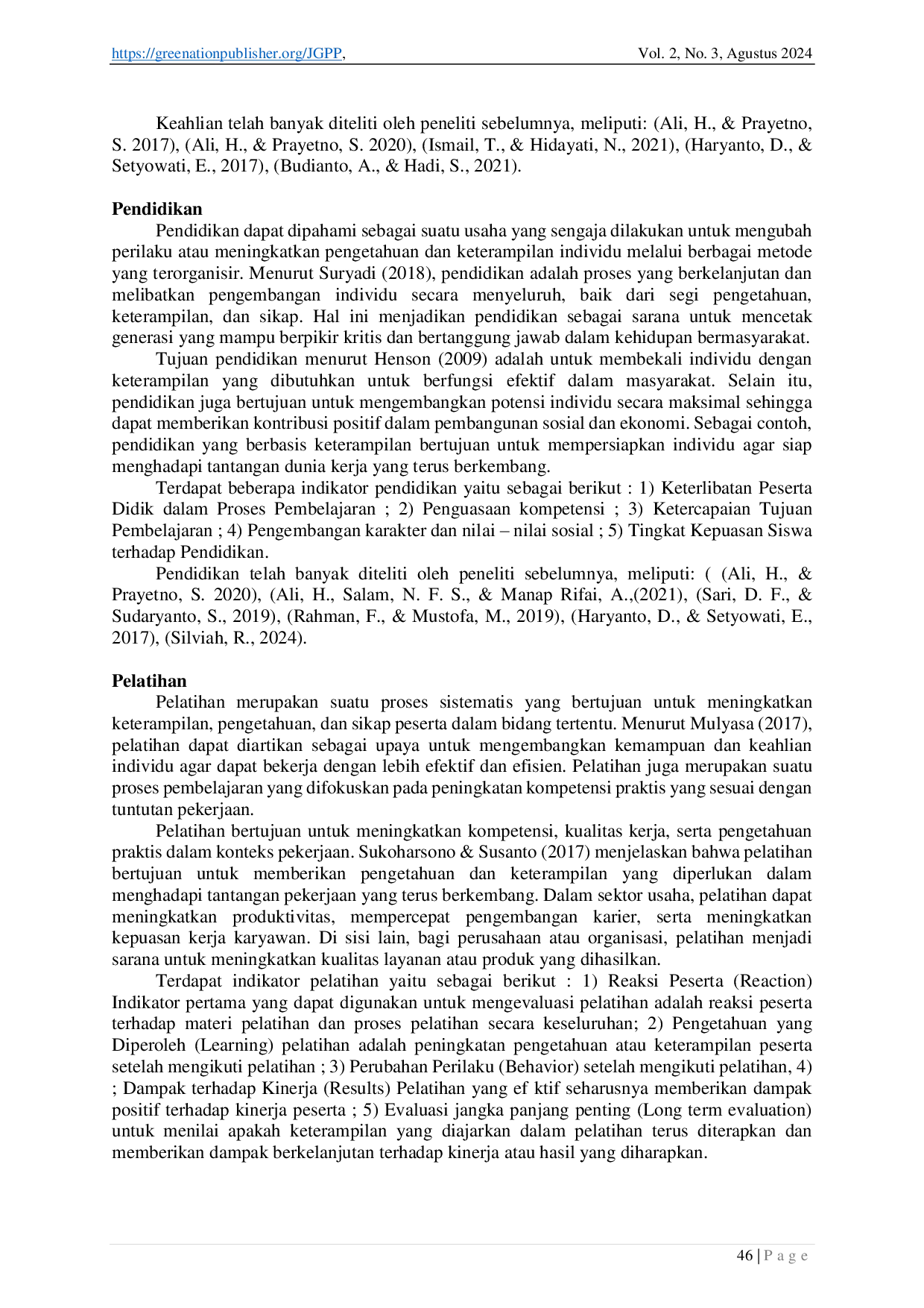 JURIS Peran Pendidikan dan Pelatihan dalam meningkatkan Keahlian Petani di Sektor Pertanian dan Perkebunan