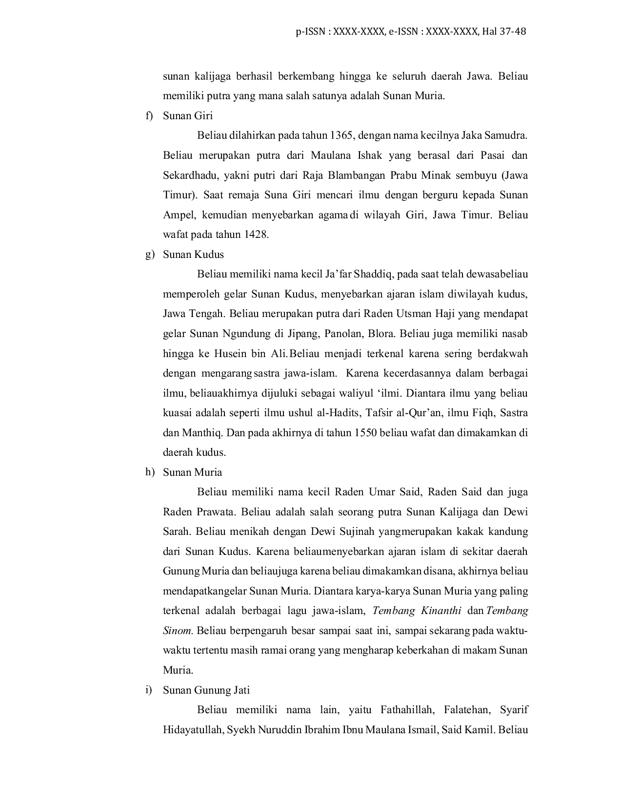 JURIS Masuknya Peradaban Islam ke Indonesia dan Peran Walisongo dalam Proses Islamisasi Nusantara