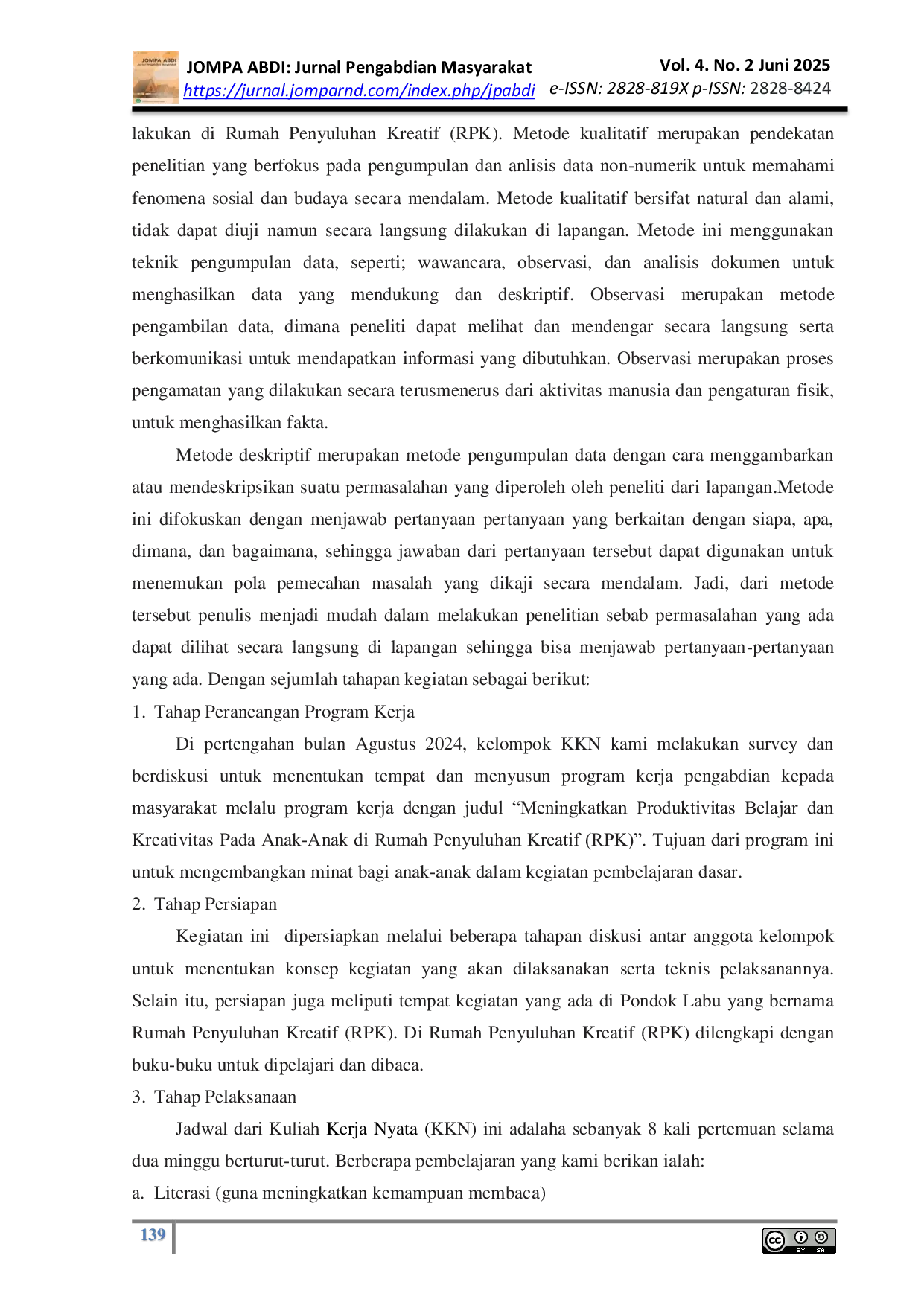 JURIS Meningkatkan Produktivitas Belajar dan Kreativitas Di Rumah Penyuluhan Kreatif