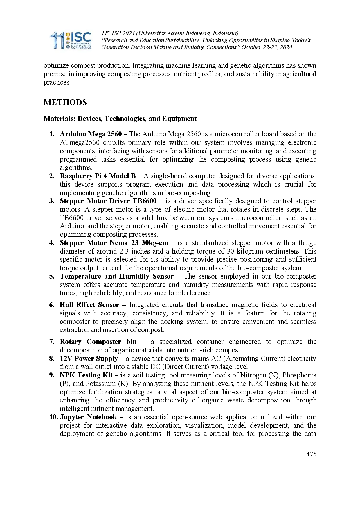 juris Design and Optimization of a Bio Composter System Using Genetic Algorithm