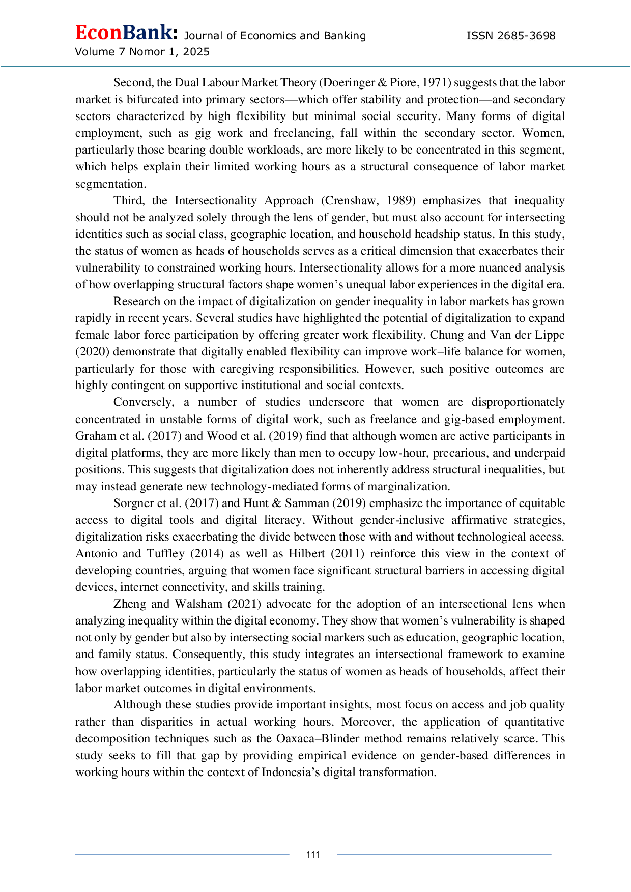JURIS Measuring Digital Inclusiveness and Its Impact on Gender Inequality for Women