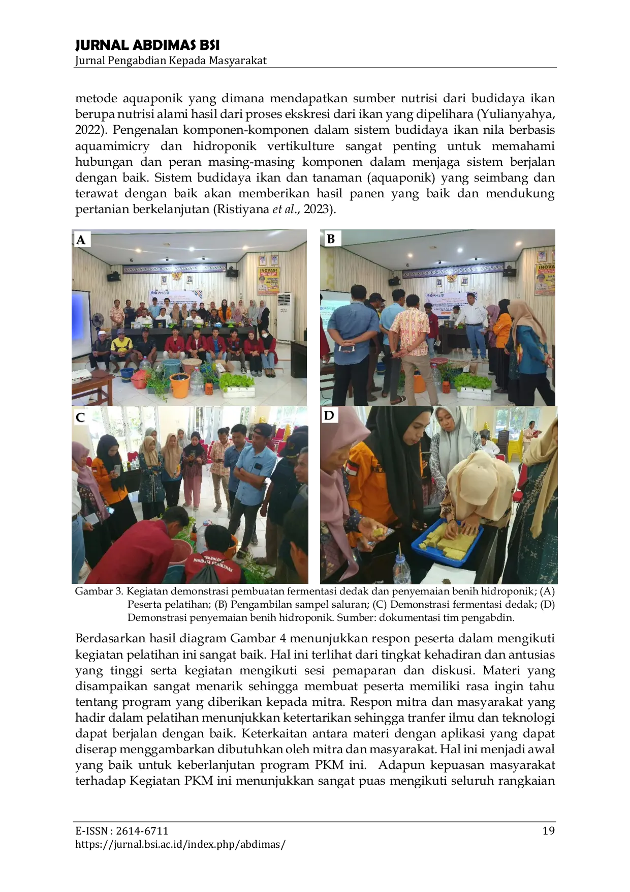 JURIS Optimalisasi Pemanfaatan Pekarangan Melalui Budidaya Ikan Nila Berbasis Aquamimicry dan Hidroponik Verticulture di Tamarupa