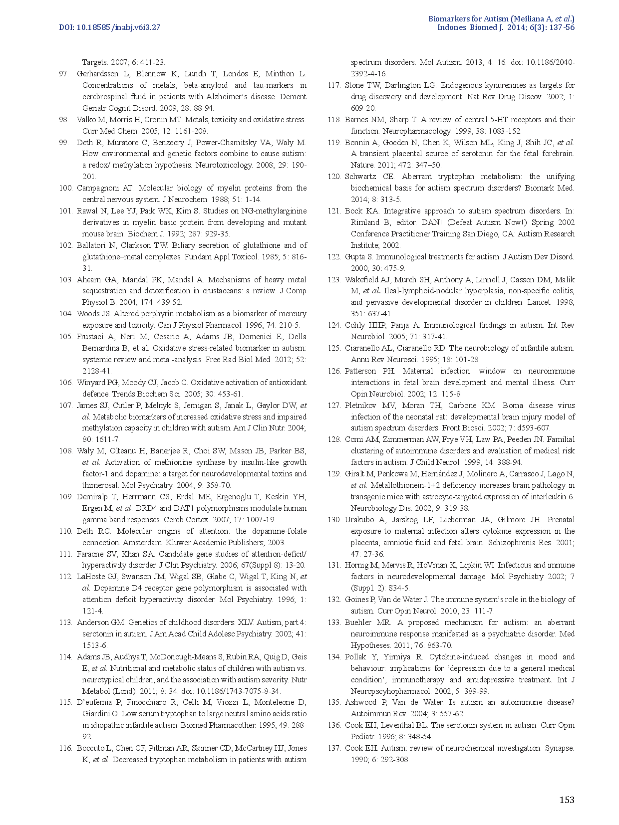 juris Potential Biomarkers for Diagnosis and Screening of Autism Spectrum Disorders