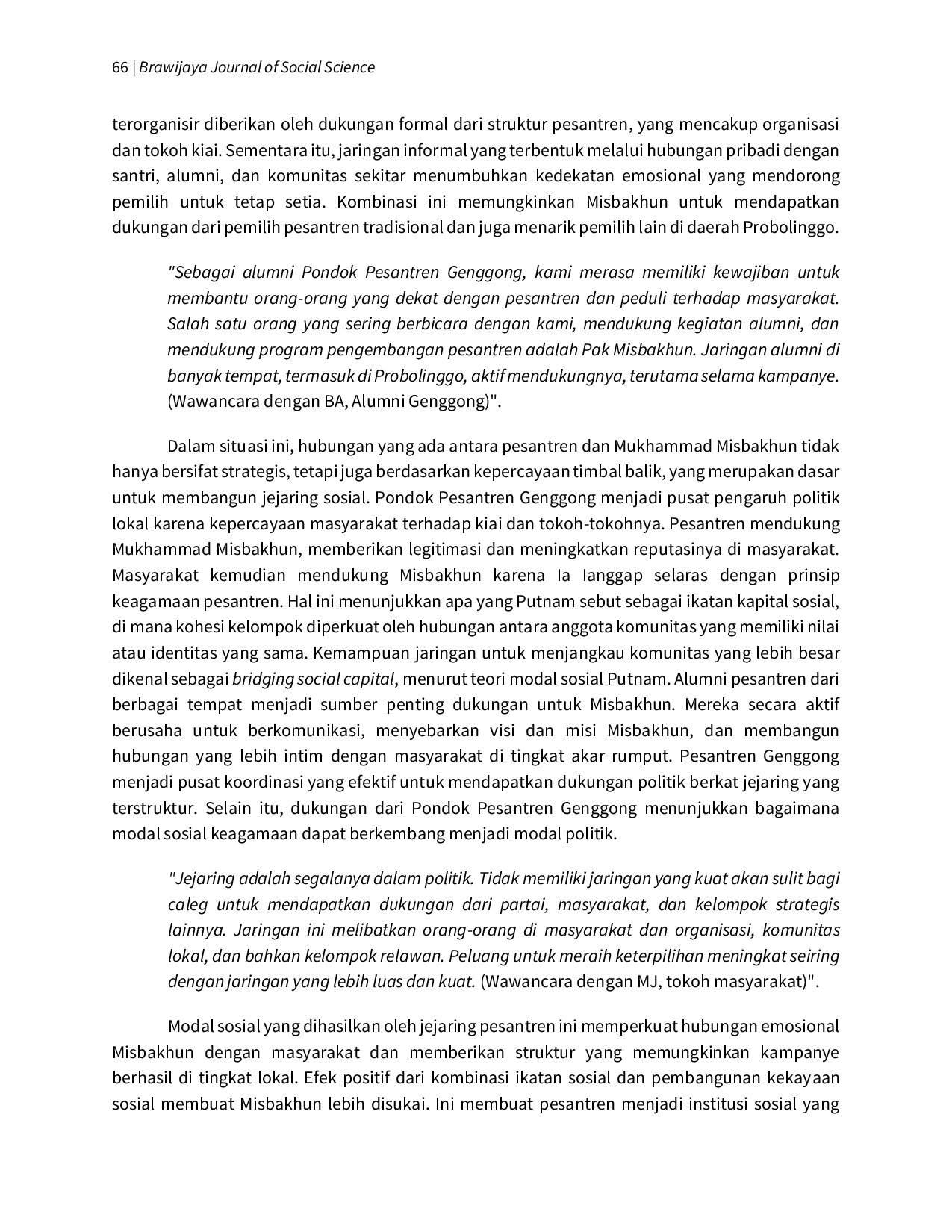 JURIS Sirkulasi Modal Sosial dalam Politik Elektoral Strategi Ketahanan Mukhammad Misbakhun sebagai Caleg Petahana