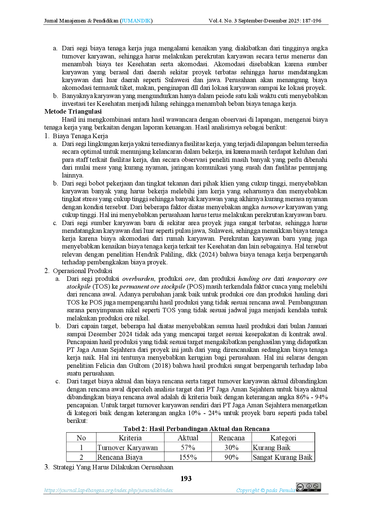 JURIS Evaluasi Keuangan Proyek Penambangan Nikel Pt Jaga Sejahtera