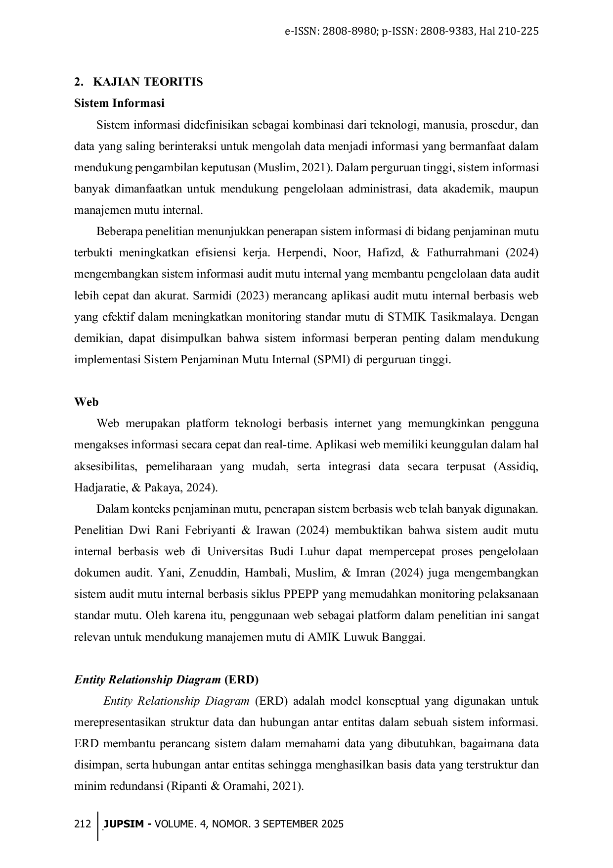 JURIS Sistem Informasi Lembaga Penjamin Mutu LPM pada AMIK Luwuk Banggai Berbasis Web