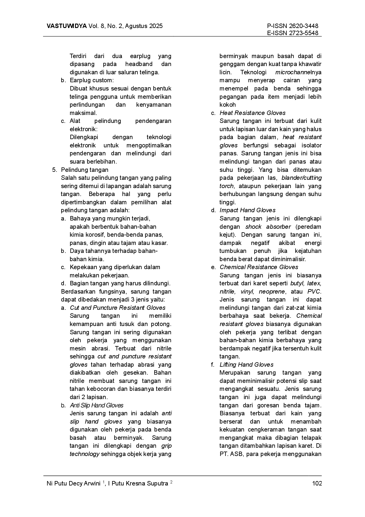 JURIS Aplikasi Sistem Manajemen Keselamatan Dan Kesehatan Kerja Di Gudang Semen