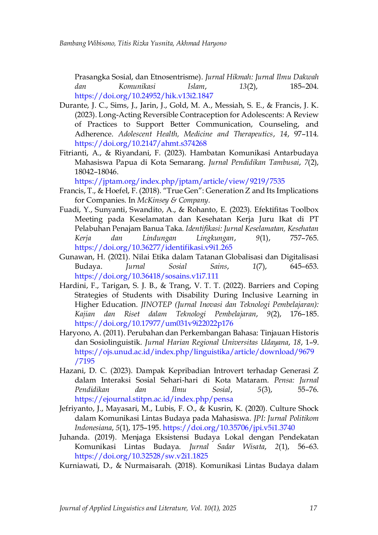 JURIS Communication barriers between gen Z and alpha in the cultural digitalization era