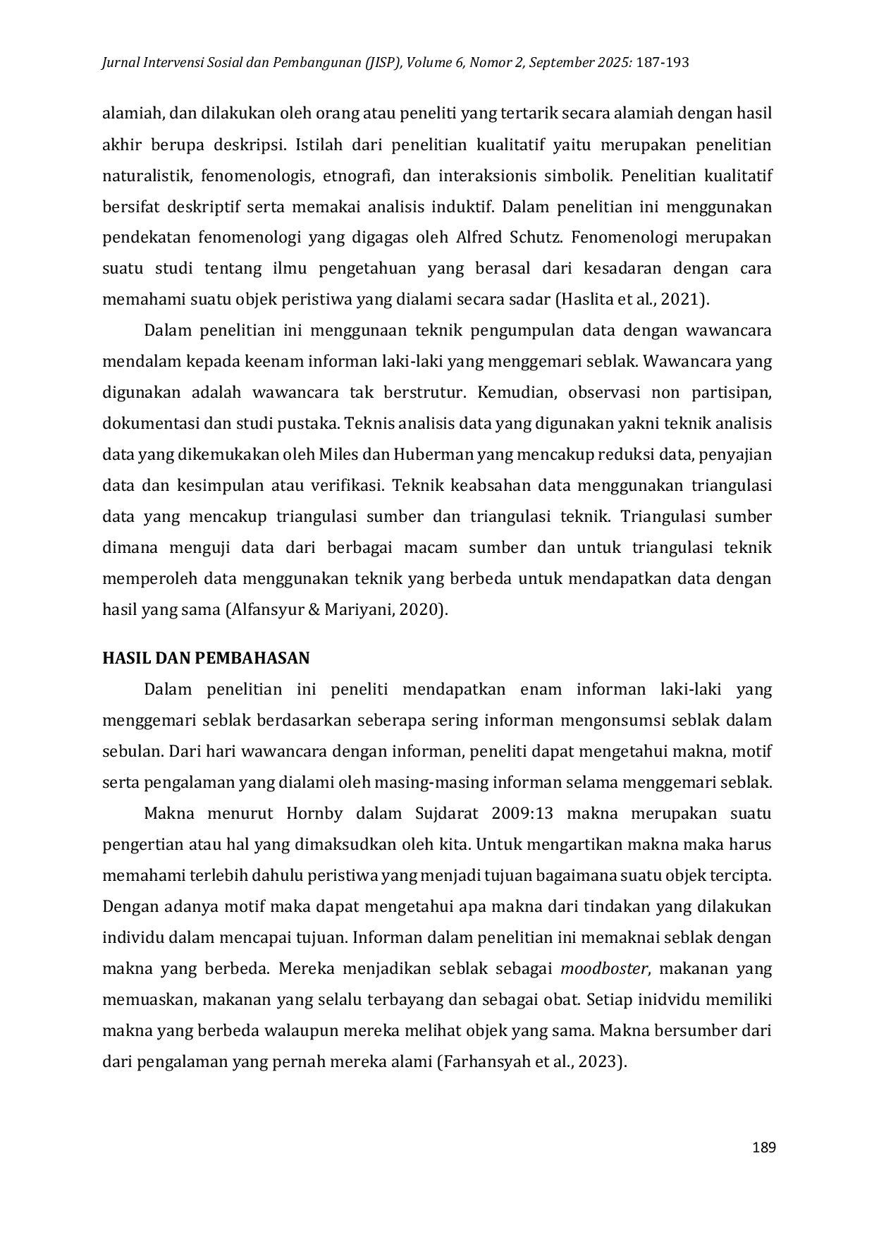 JURIS Konstruksi Sosial dalam Genderisasi terhadap Jenis Makanan