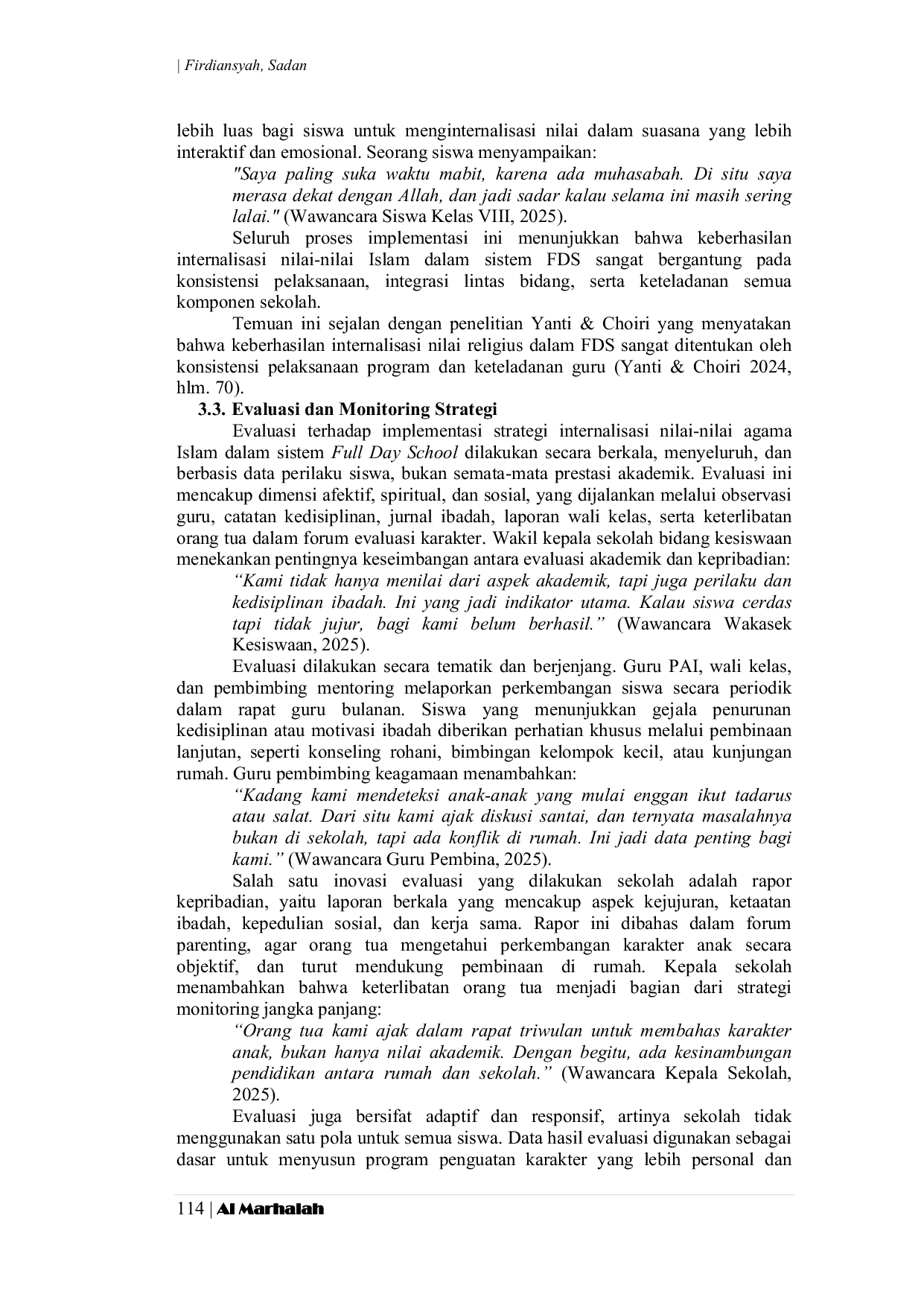 JURIS Strategi Manajemen Full Day School Dalam Internalisasi Nilai Nilai Pendidikan Agama Islam