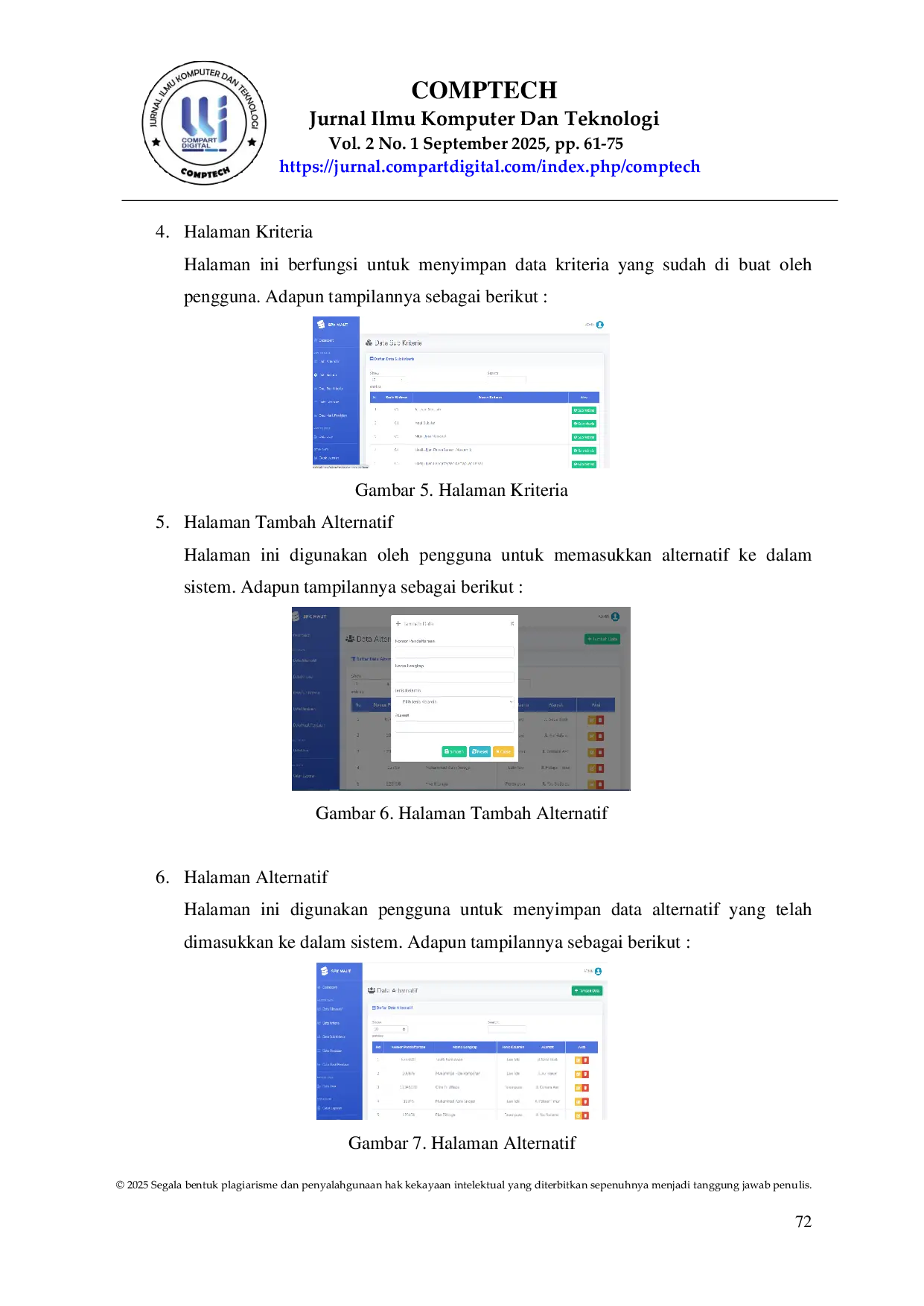 JURIS Pengembangan Sistem Penilaian Kelayakan Mahasiswa Baru Teknik Informatika Menggunakan Multi Attribute Utility Theory MAUT