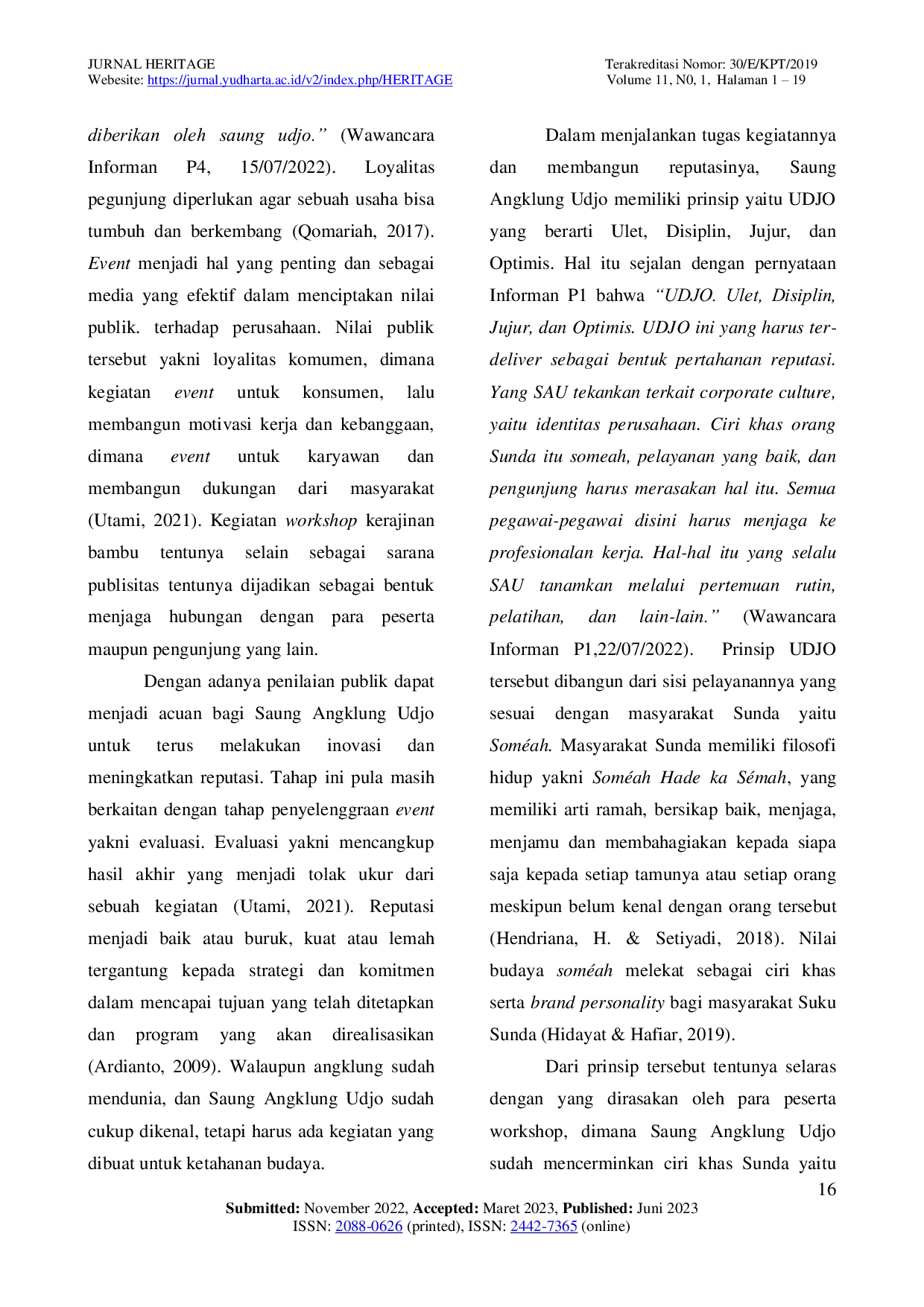 JURIS Public Relations Event Analisis Pada Kegiatan Workshop Kerajinan Bambu Saung Angklung Udjo