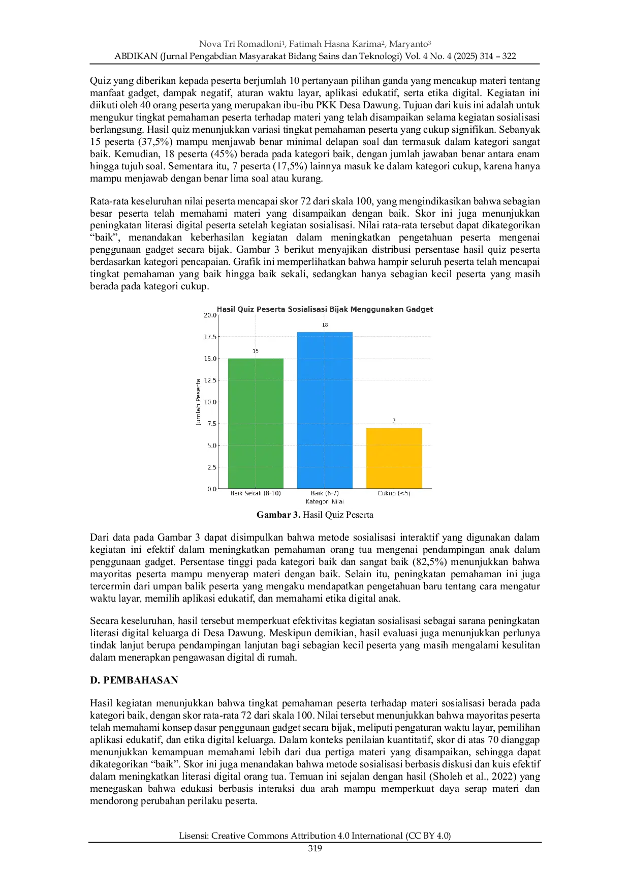 JURIS Sosialisasi Bijak Menggunakan Gadget untuk Edukasi Orang Tua dalam Mendampingi Anak Belajar