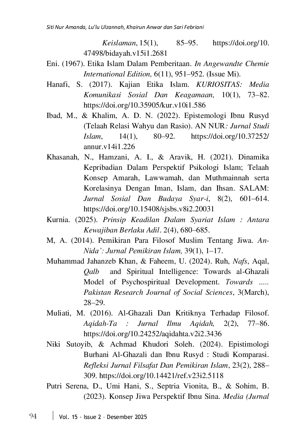 JURIS Konsep Jiwa dan Etika Islam