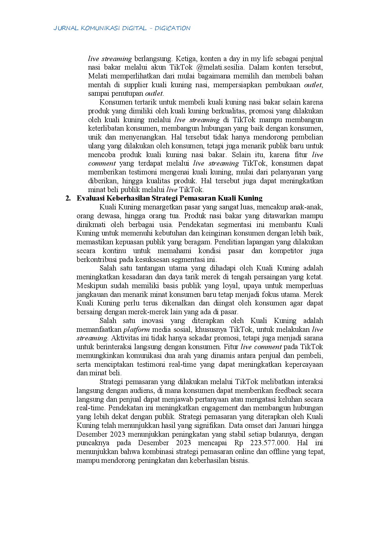 juris Strategi Pemasaran Kuali Kuning dalam Menarik Minat Beli Publik