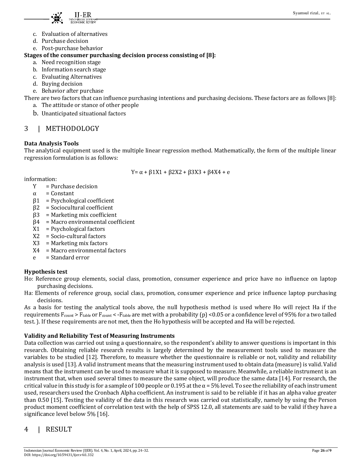 JURIS Factors That Drive Consumers In Purchasing Decisions For Macbook Air Brand Laptops In Banda Aceh City