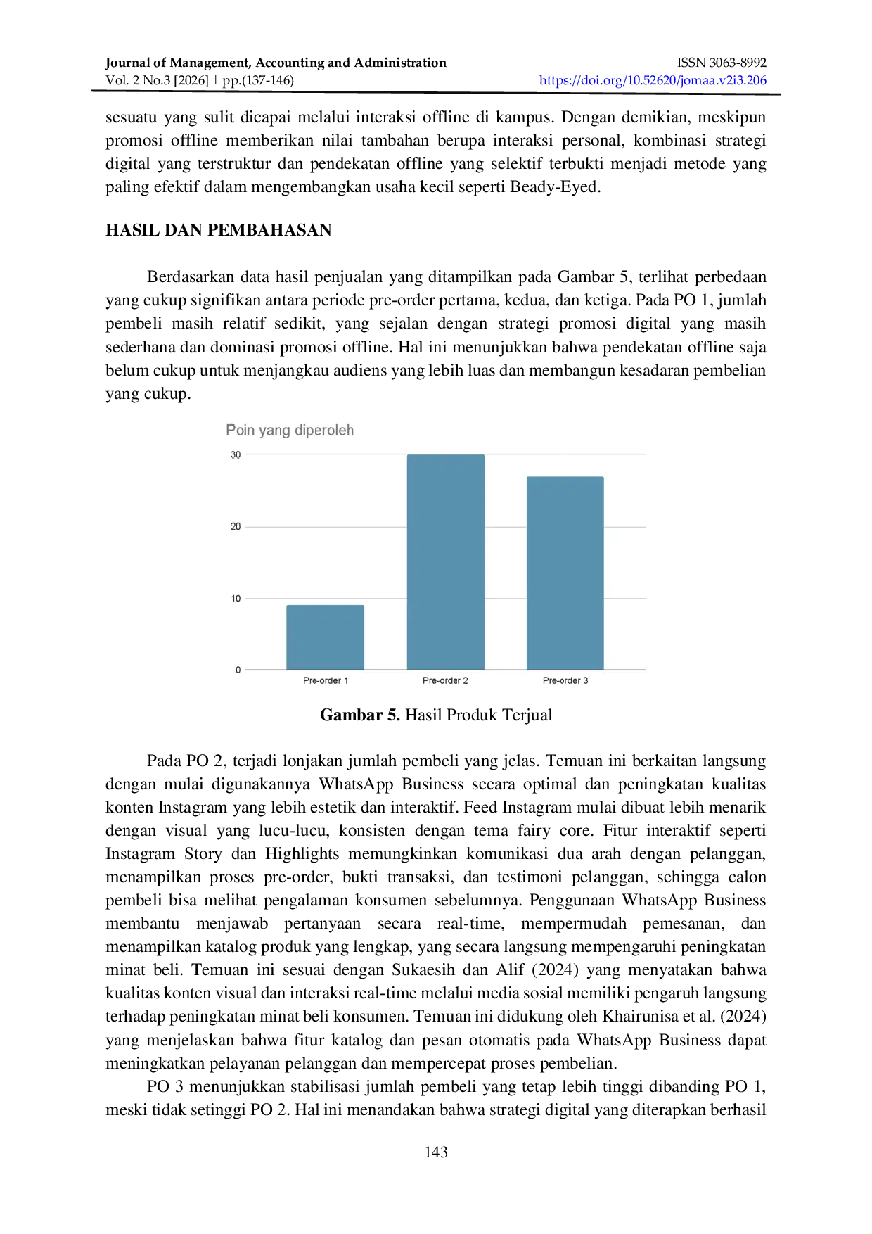 JURIS Penerapan Strategi Manajemen dan Pemasaran Digital pada Usaha Mahasiswa Beady Eyed di Era Ekonomi Kreatif