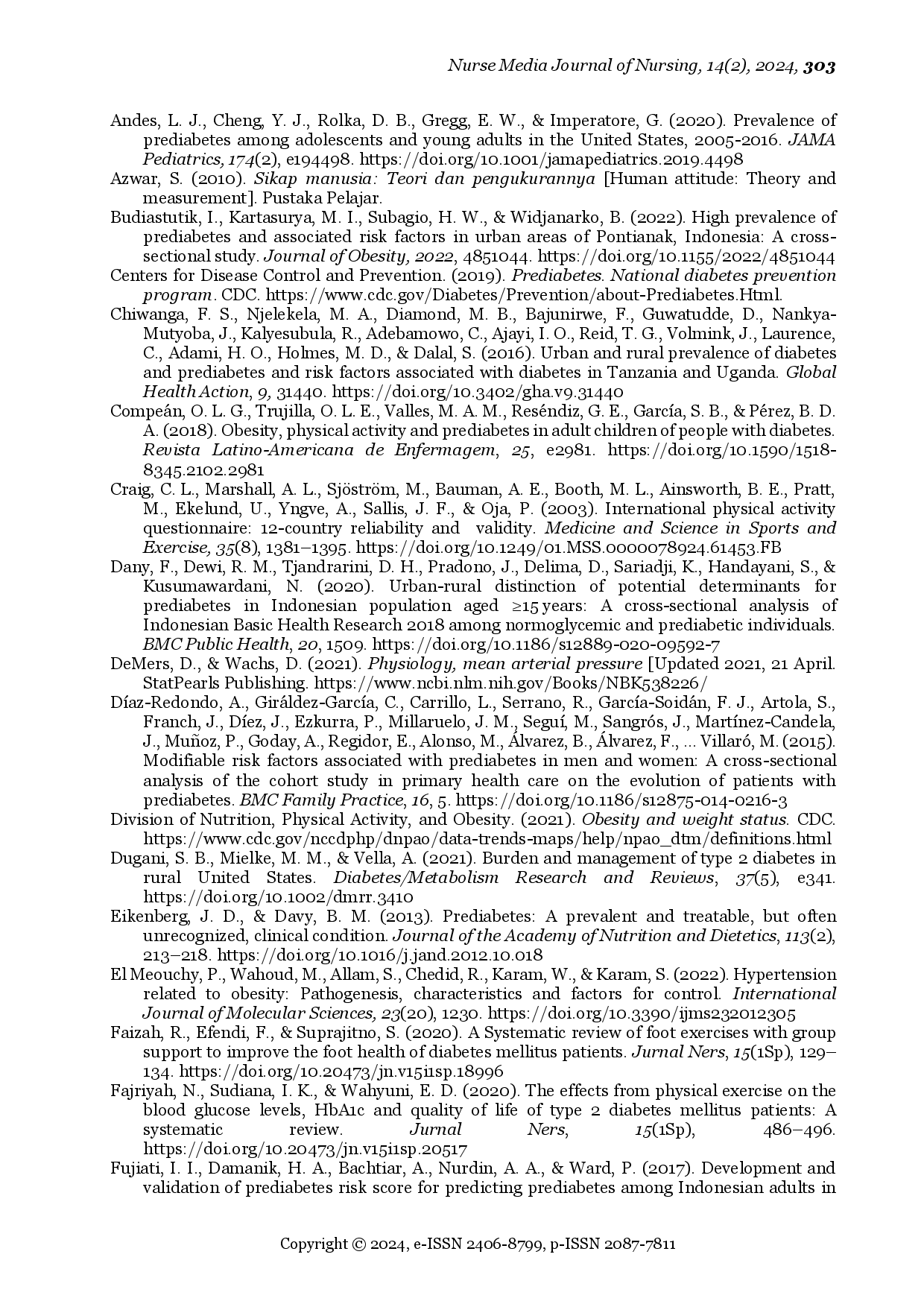 juris Predictors of Prediabetes Among Young Adults in East Java of Indonesia A Cross sectional Study