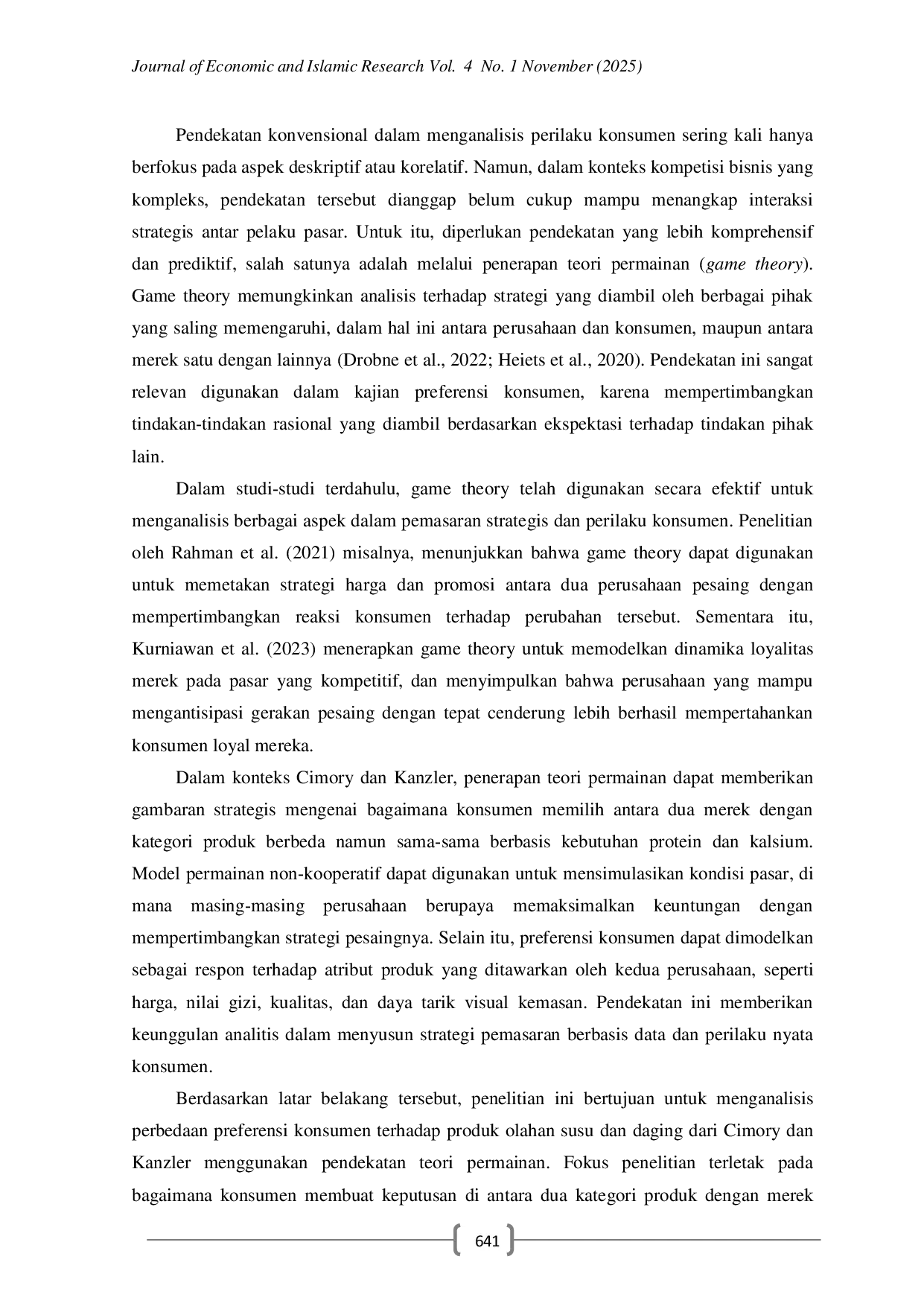 JURIS Analisis Perbedaan Preferensi Konsumen terhadap Produk Olahan Susu dan Daging