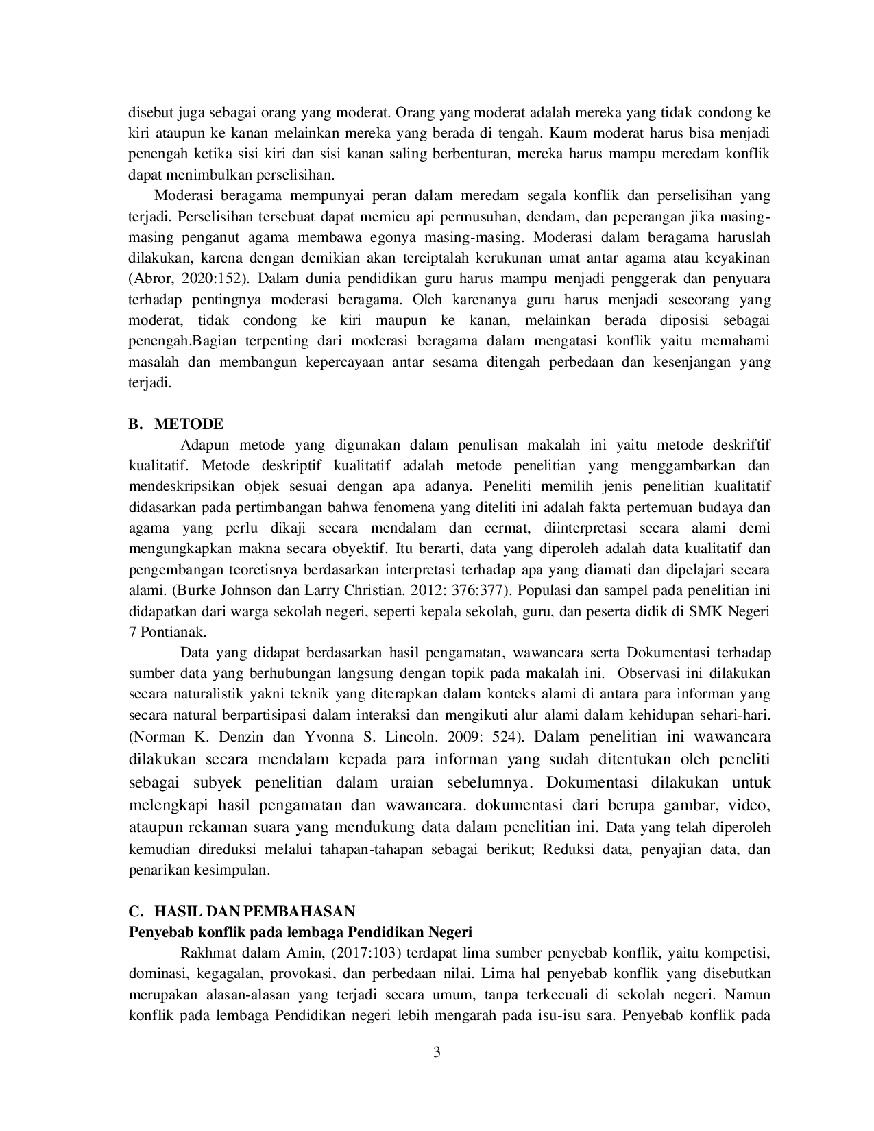 JURIS Moderasi Beragama Memahami Masalah dan Membangun Kepercayaan dalam Mengatasi Konflik di Sekolah Negeri