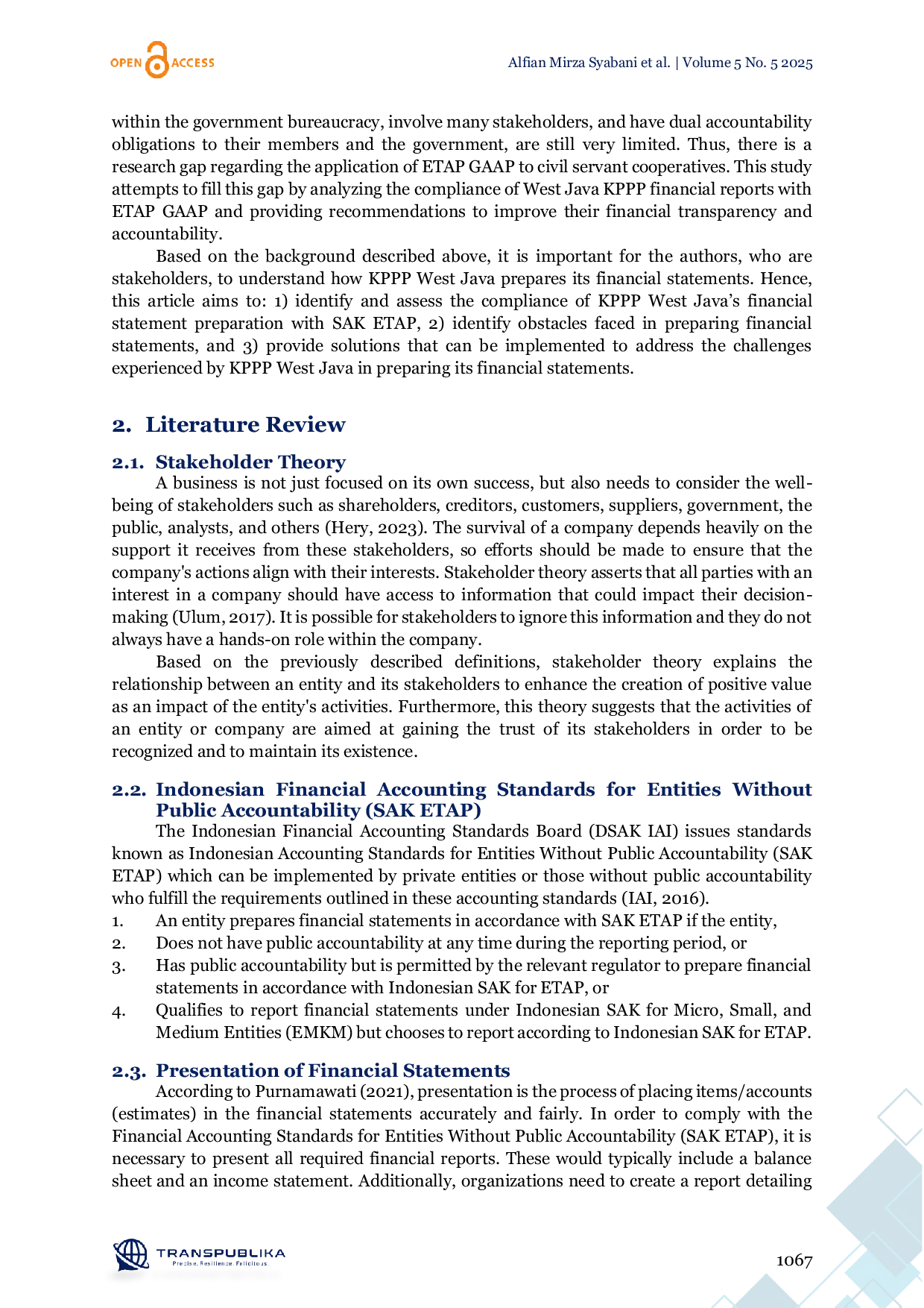 JURIS Implementation of Accounting Standards for Non Public Entities in Cooperative Financial Reporting