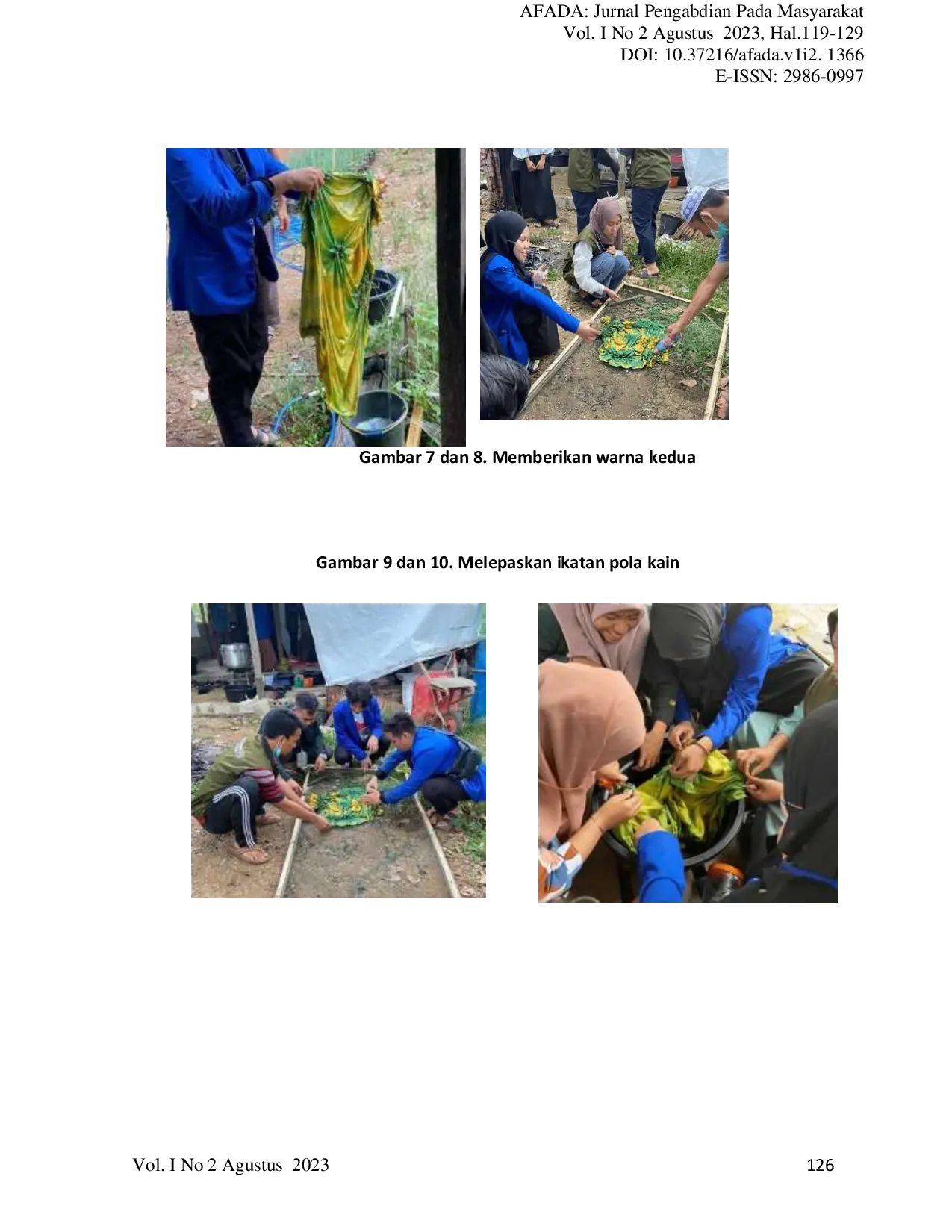 JURIS Pengembangan Dan Pemberdayaan Masyarakat Melalui Sasirangan Kolaborasi Antar Mahasiswa i UIN Antasari Banjarmasin IPB University dan STIPER Amuntai di Desa Hukai Kecamatan Juai Kabupaten Balangan