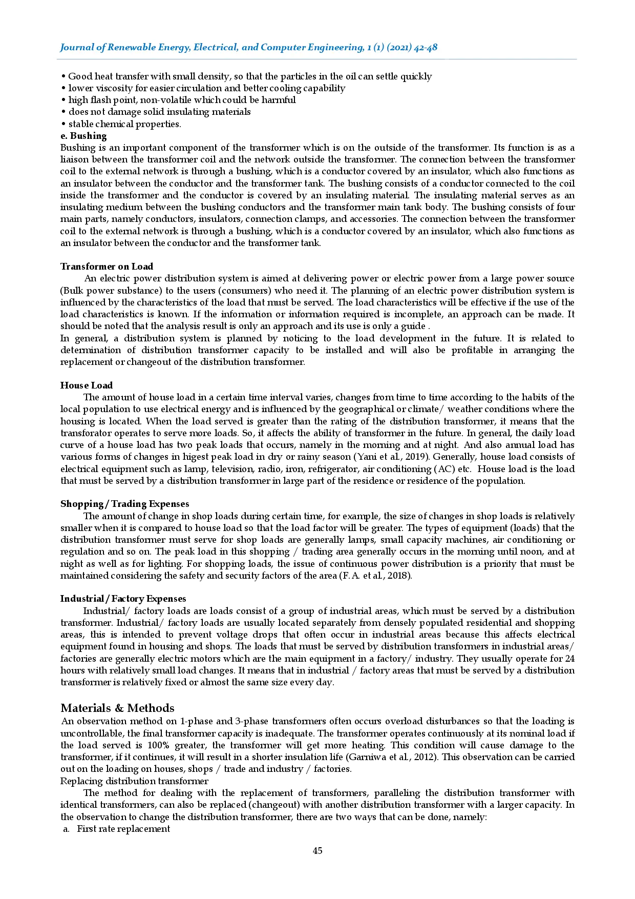 juris Analysis of Age Transformer Due to Annual Load Growth in 20 kV Distribution Network
