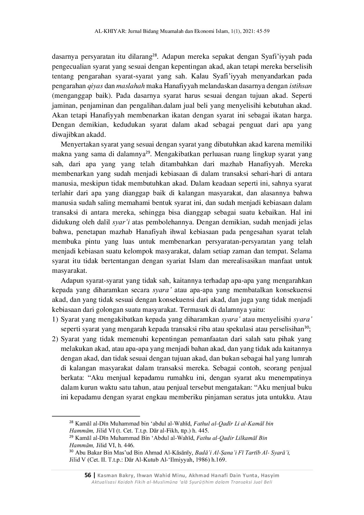 JURIS Aktualisasi Kaidah Fikih al Muslimna alA Syurihim dalam Transaksi Jual Beli Actualization of the Rule of Fiqh of al Muslimna alA Syurihim in Buying and Selling Transaction