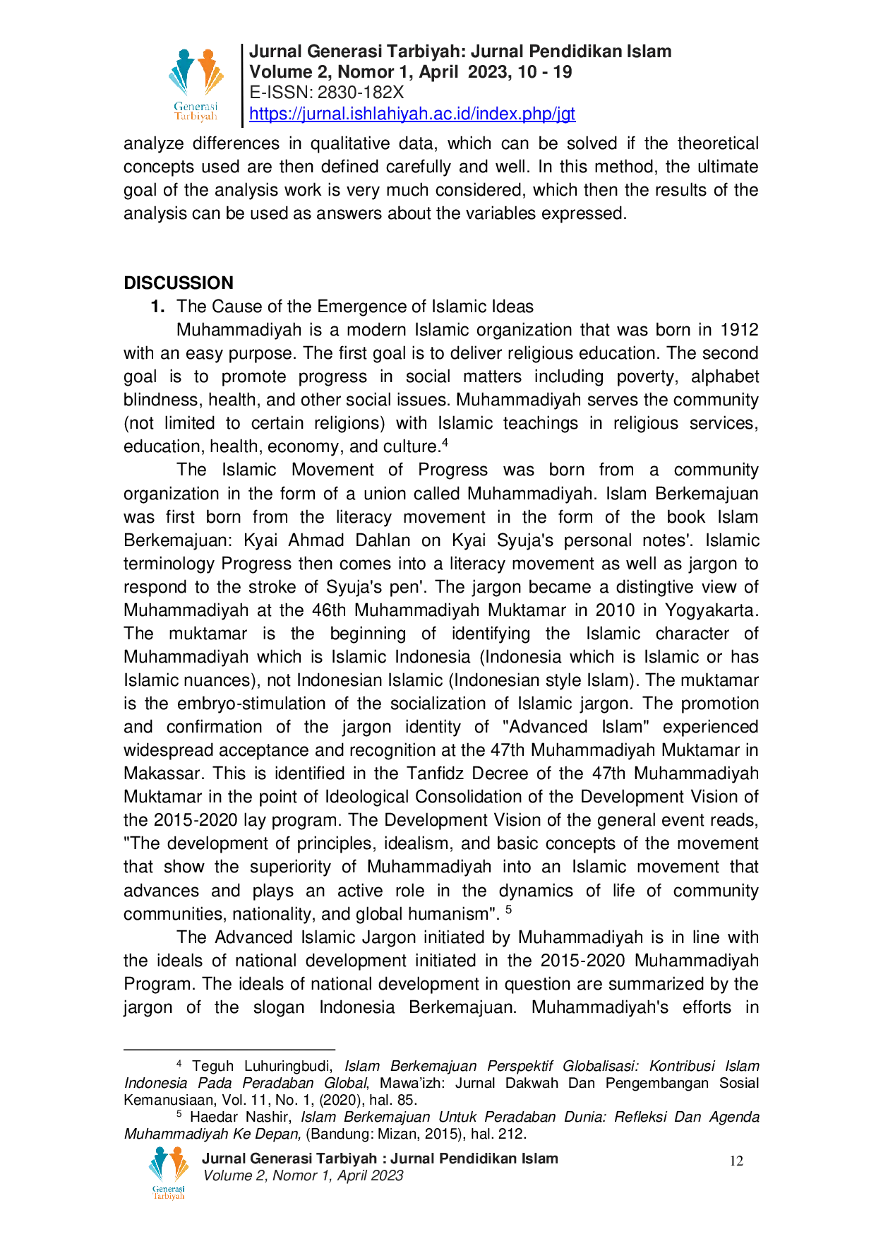 JURIS The Emergence of the Idea of Islam and the Problem