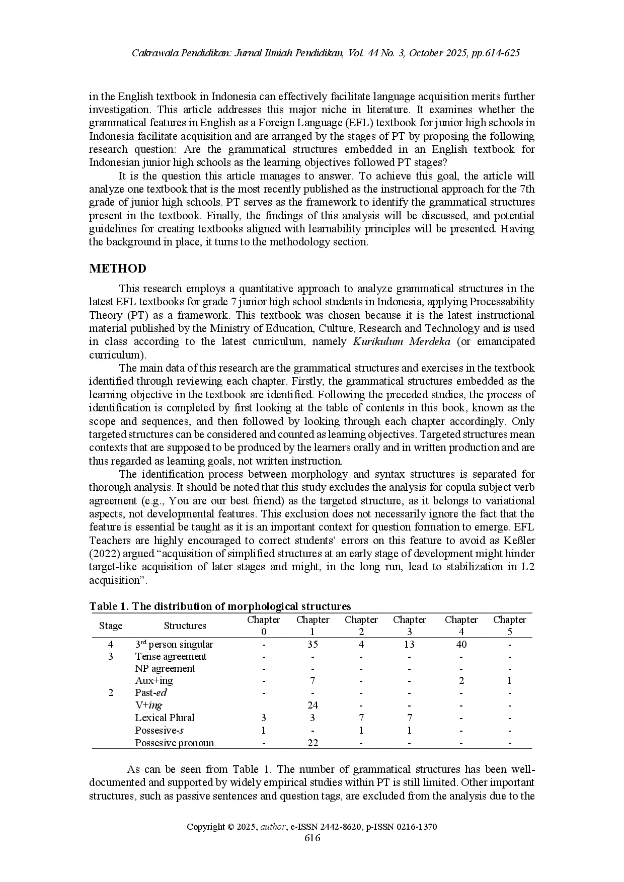 juris Can students learn what the textbook says A Cognitive outlook into an Indonesian EFL textbook